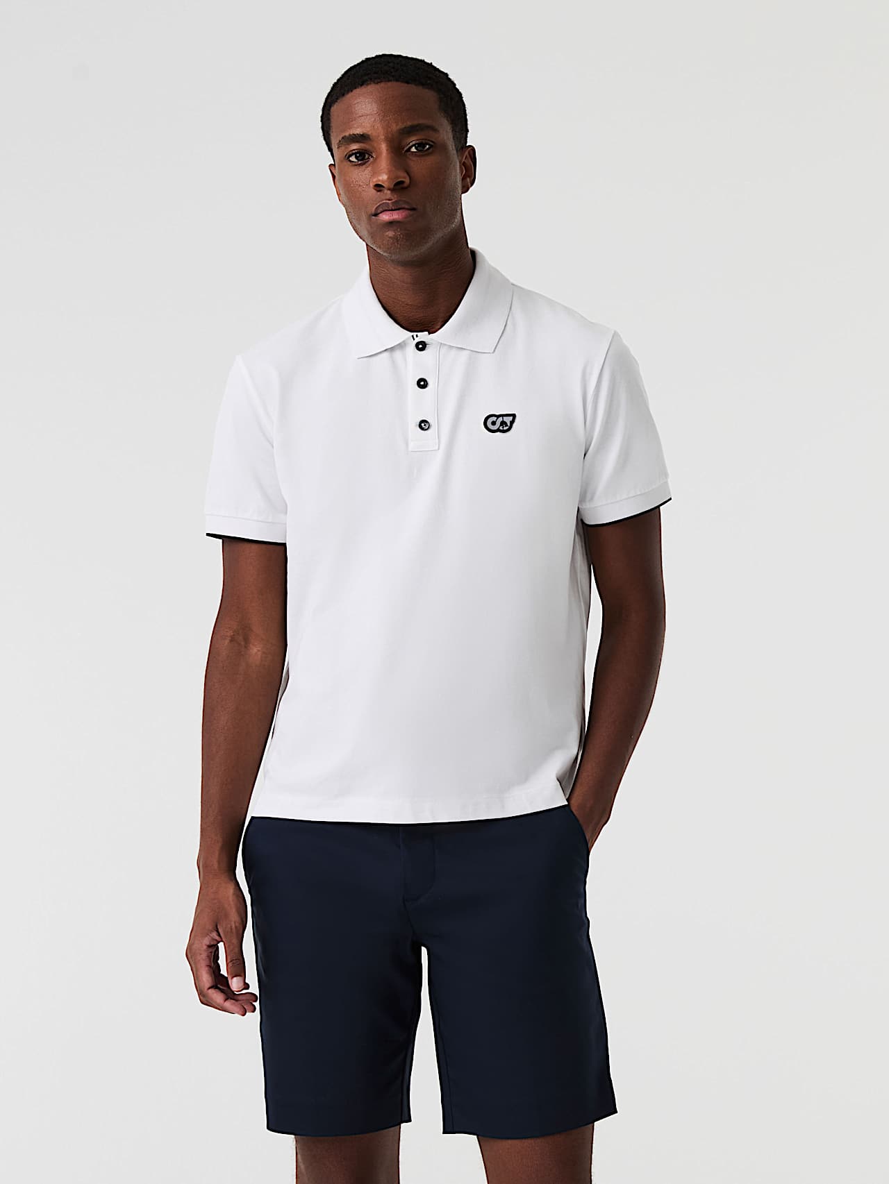 AlphaTauri | JUNX V2.Y9.01 | Piqué-Poloshirt in Weiß für Herren AlphaTauri | JUNX V2.Y9.01 | Piqué-Poloshirt in Weiß für Herren
