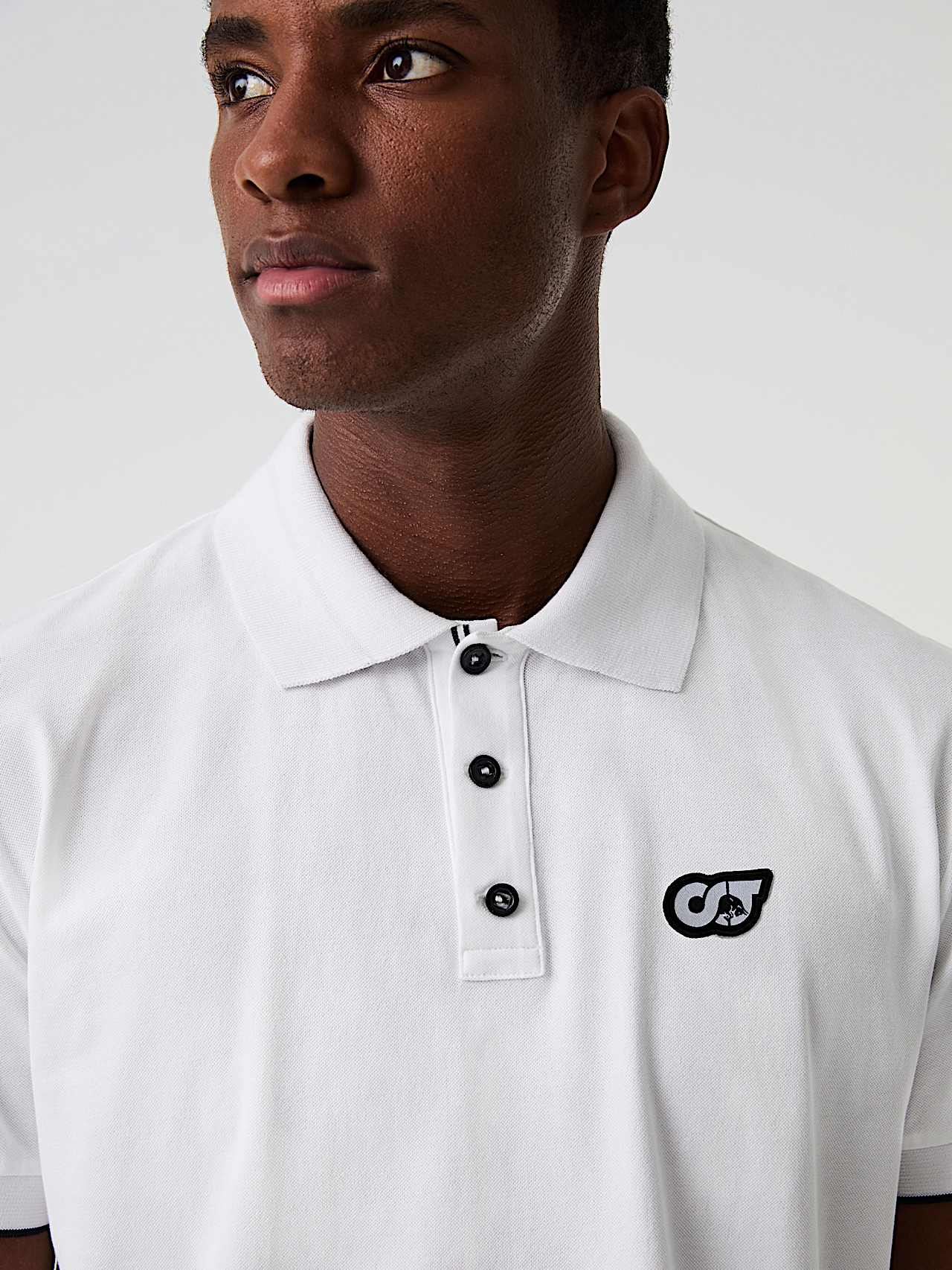 AlphaTauri | JUNX V2.Y9.01 | Piqué-Poloshirt in Weiß für Herren AlphaTauri | JUNX V2.Y9.01 | Piqué-Poloshirt in Weiß für Herren