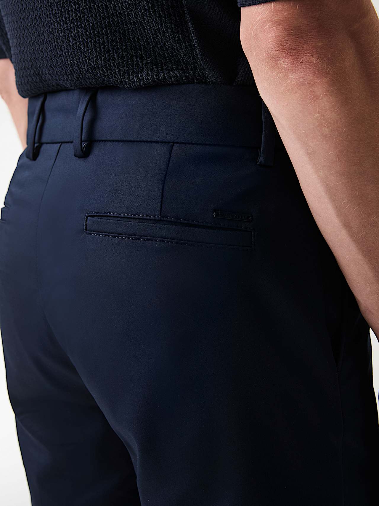 AlphaTauri | PELSH V1.Y9.01 | Stretch Cotton Shorts in Navy for Men