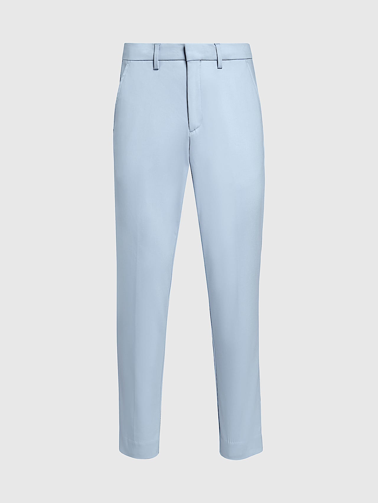 AlphaTauri | PADEN V2.Y9.01 | Pleated Stretch Cotton Trousers in Fog Blue for Men
