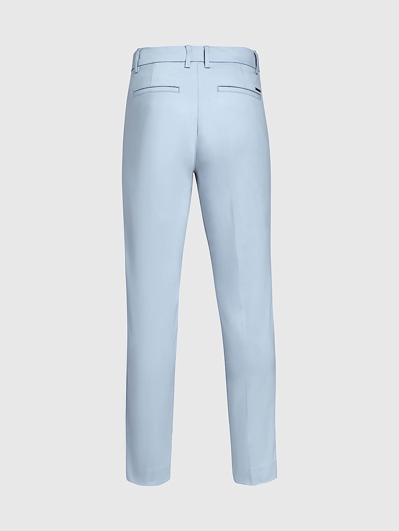 AlphaTauri | PADEN V2.Y9.01 | Pleated Stretch Cotton Trousers in Fog Blue for Men