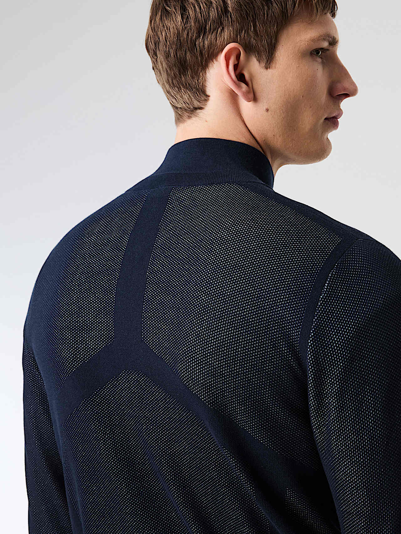 AlphaTauri | FAWAN V1.Y9.01 | Strickjacke aus Baumwolle und Lyocell in Navy für Herren AlphaTauri | FAWAN V1.Y9.01 | Strickjacke aus Baumwolle und Lyocell in Navy für Herren