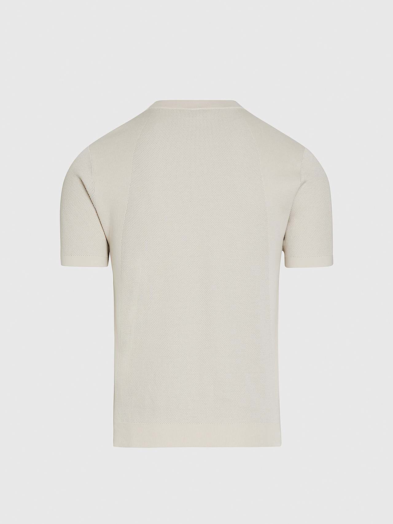 AlphaTauri | FAWEN V1.Y9.01 | Camiseta de punto de algodón y liocel in Stone for Hombre AlphaTauri | FAWEN V1.Y9.01 | Camiseta de punto de algodón y liocel in Stone for Hombre