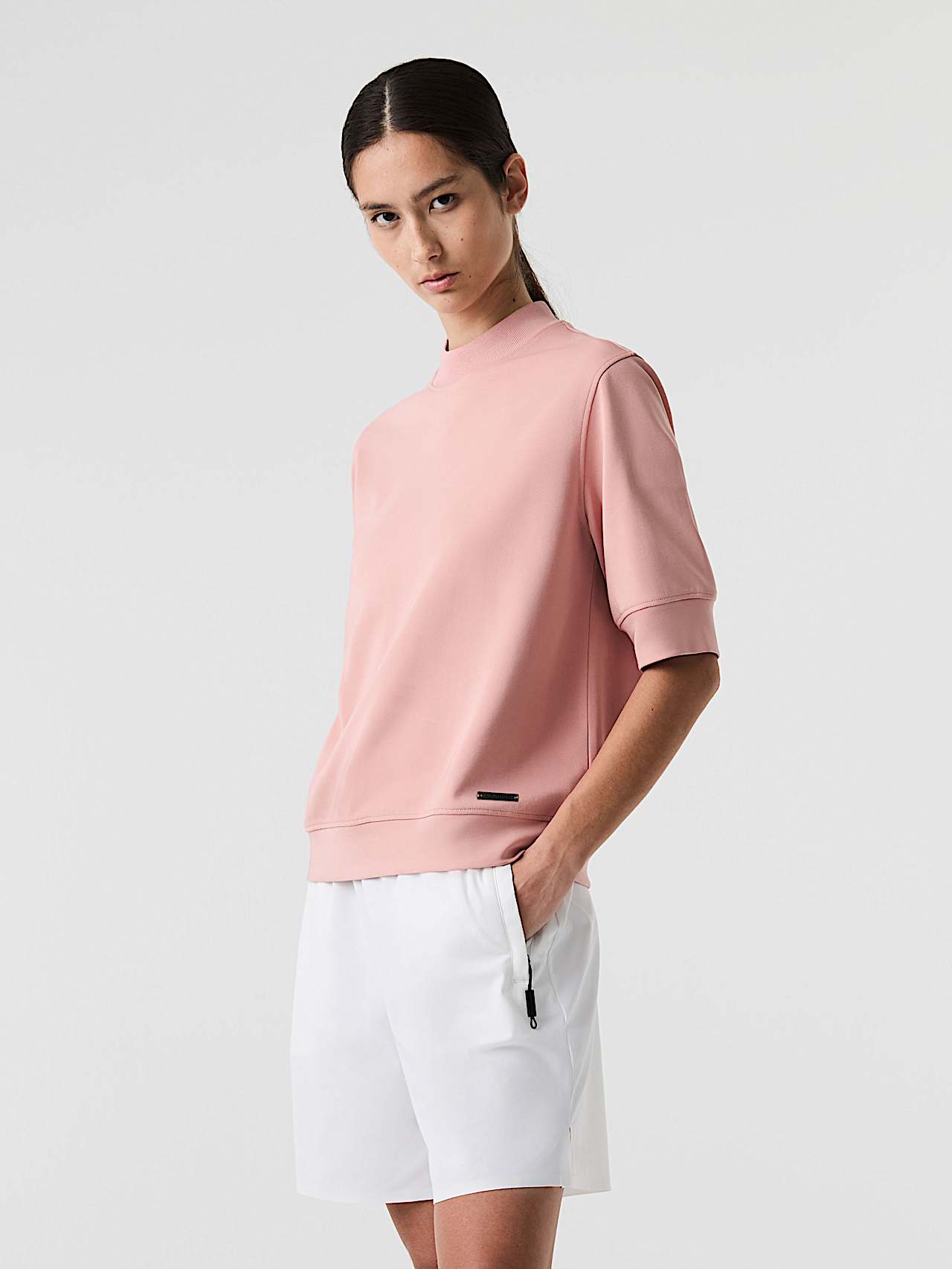 AlphaTauri | SUREA V1.Y9.01 | Sweatshirt mit 3/4-Ärmeln in Misty Pink für Damen AlphaTauri | SUREA V1.Y9.01 | Sweatshirt mit 3/4-Ärmeln in Misty Pink für Damen