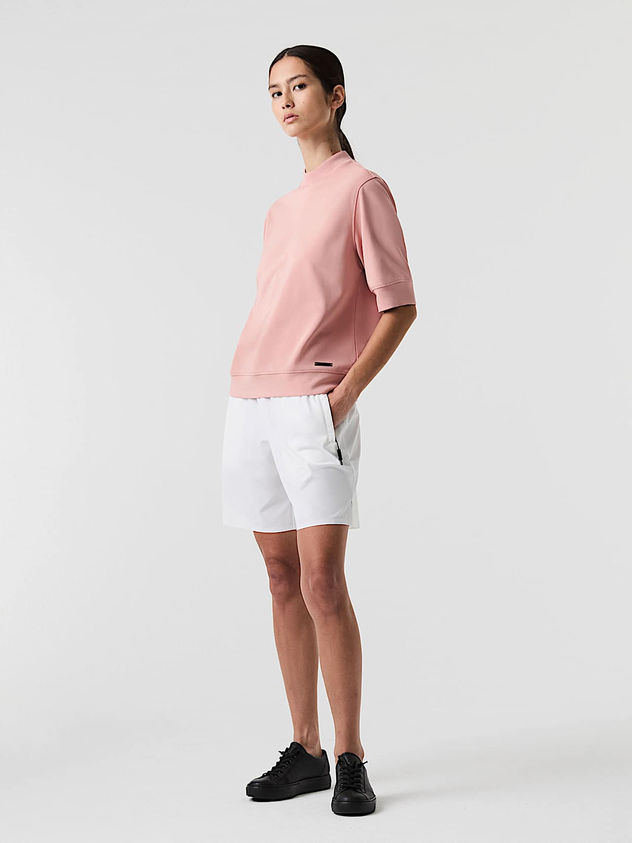AlphaTauri | SUREA V1.Y9.01 | Sweatshirt mit 3/4-Ärmeln in Misty Pink für Damen AlphaTauri | SUREA V1.Y9.01 | Sweatshirt mit 3/4-Ärmeln in Misty Pink für Damen