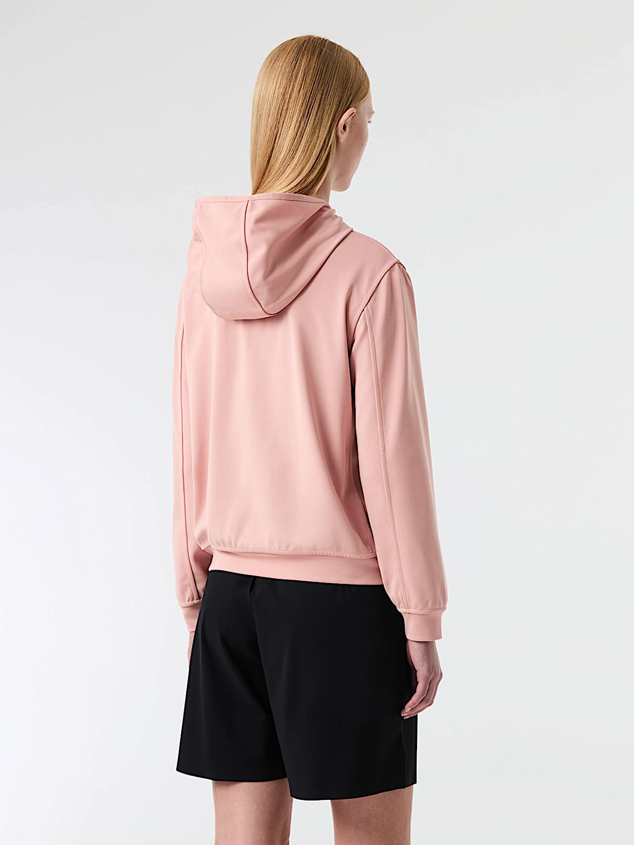 AlphaTauri | SVREO V1.Y9.01 | Hoodie mit halbem Reißverschluss in Misty Pink für Damen AlphaTauri | SVREO V1.Y9.01 | Hoodie mit halbem Reißverschluss in Misty Pink für Damen