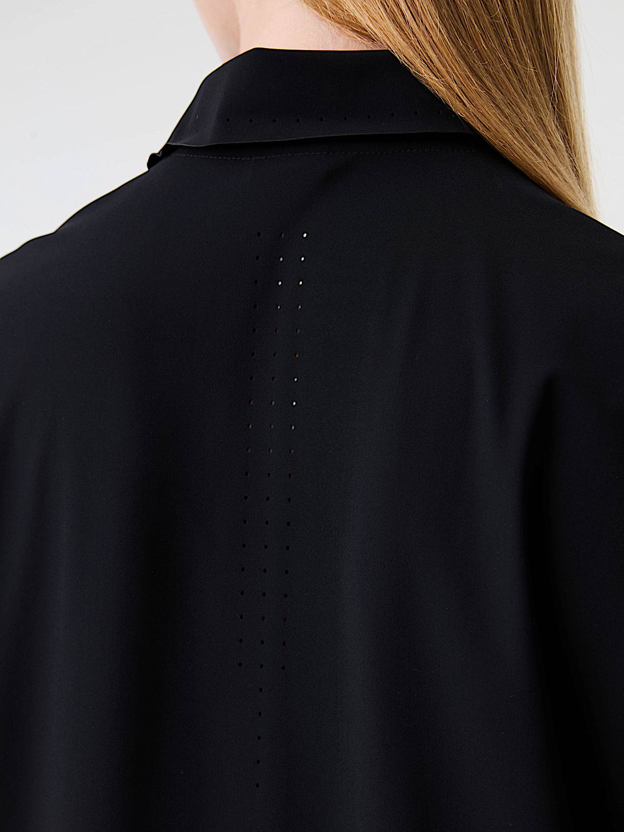 AlphaTauri | JANTOR V1.Y9.01 | Power Stretch Jersey Polo-Dress in Black for Women