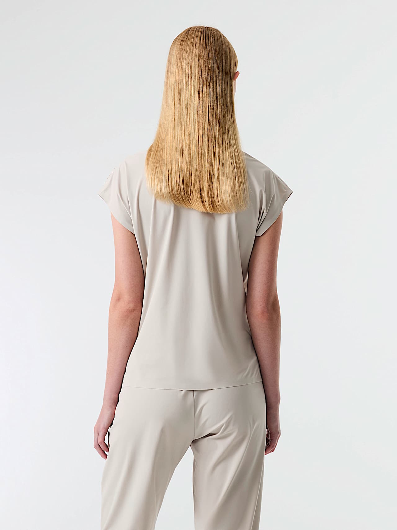 AlphaTauri | JEUWAL V2.Y9.01 | Haut en jersey Power Stretch in Stone for Femme