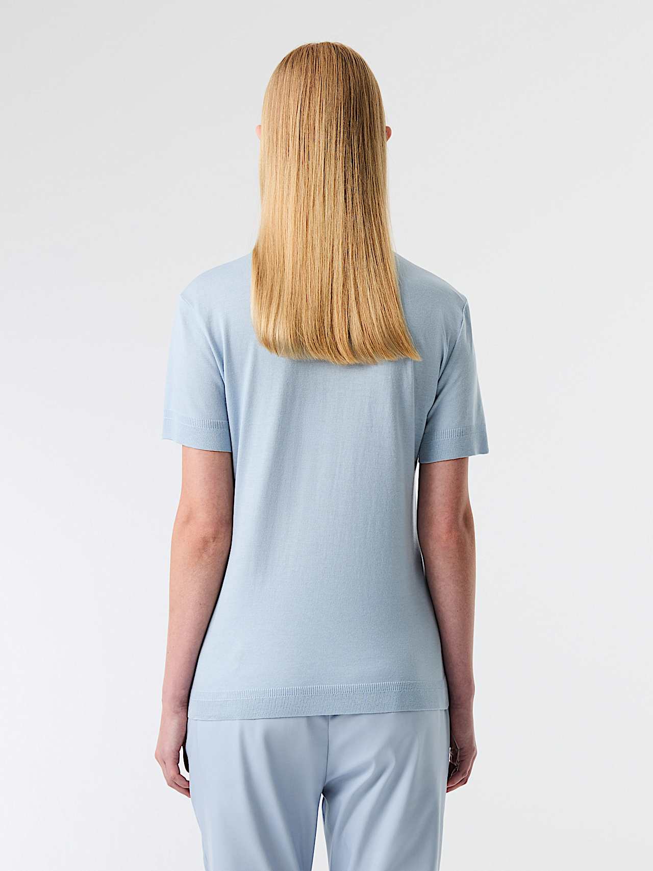 AlphaTauri | JOPNO V1.Y9.01 | Polo-Shirt in Fog Blue for Women AlphaTauri | JOPNO V1.Y9.01 | Polo-Shirt in Fog Blue for Women