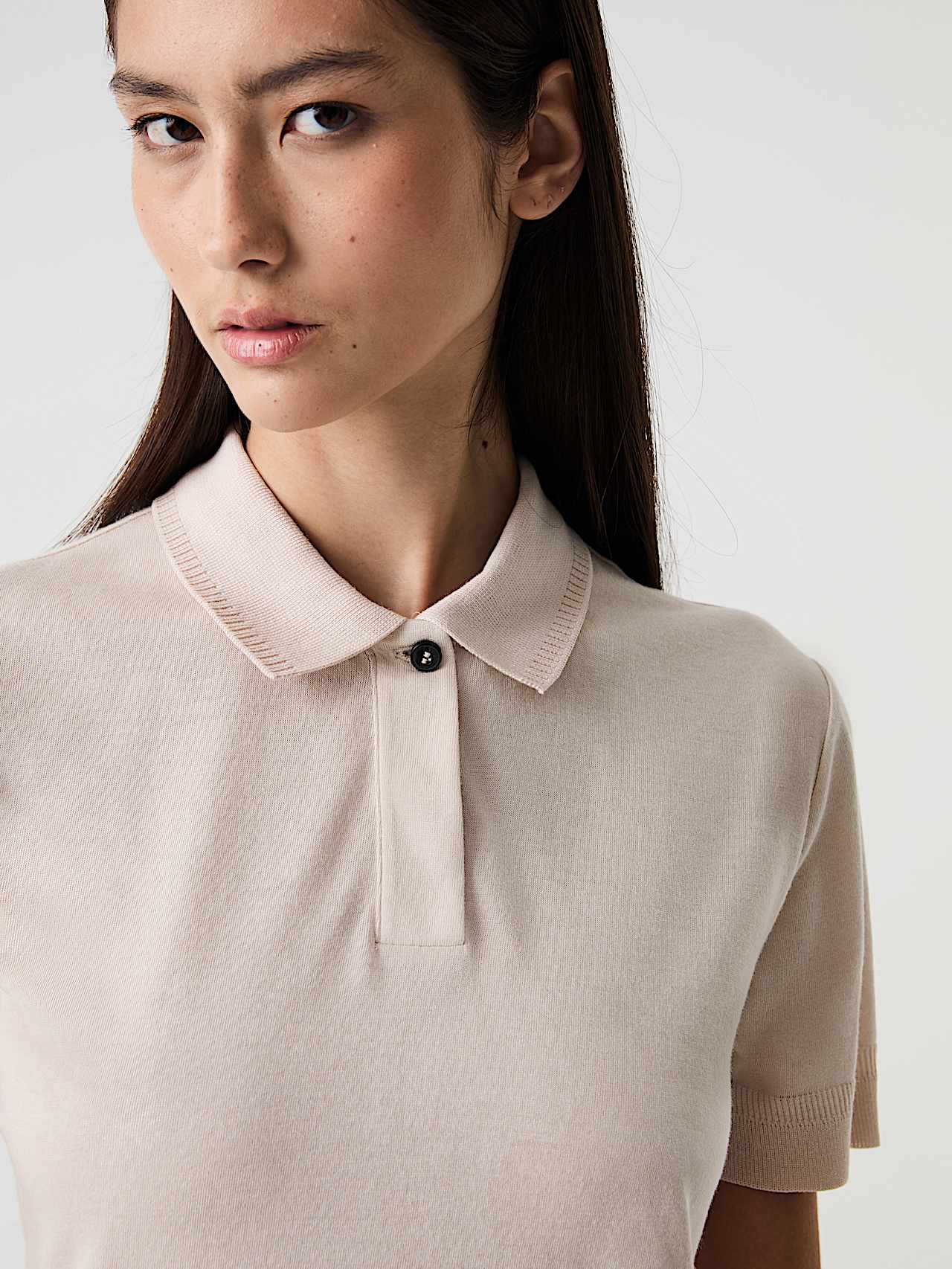 AlphaTauri | JOPNO V1.Y9.01 | Poloshirt in Stone für Damen AlphaTauri | JOPNO V1.Y9.01 | Poloshirt in Stone für Damen