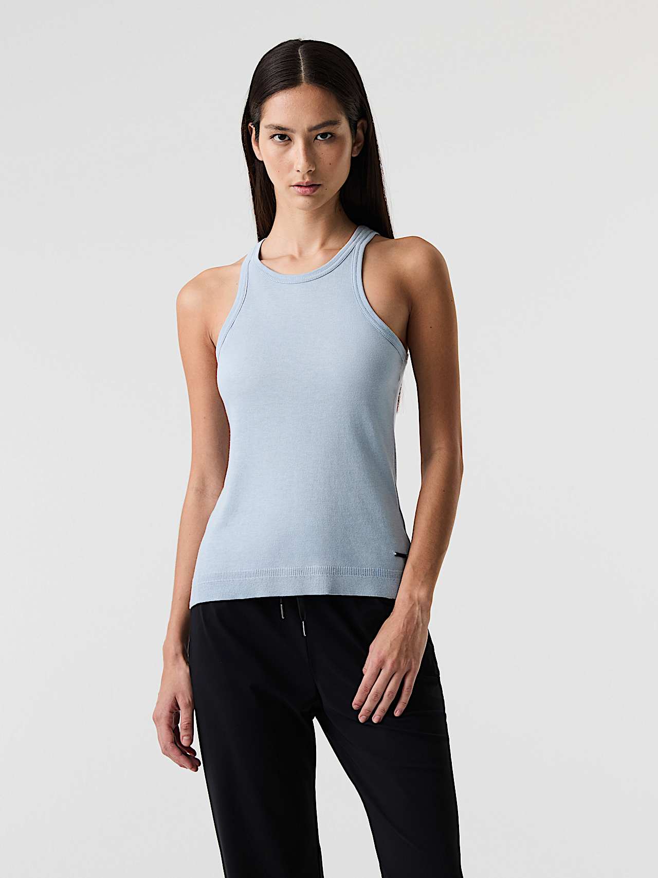 AlphaTauri | JOPAL V1.Y9.01 | Racer Tank Top in Fog Blue für Damen AlphaTauri | JOPAL V1.Y9.01 | Racer Tank Top in Fog Blue für Damen