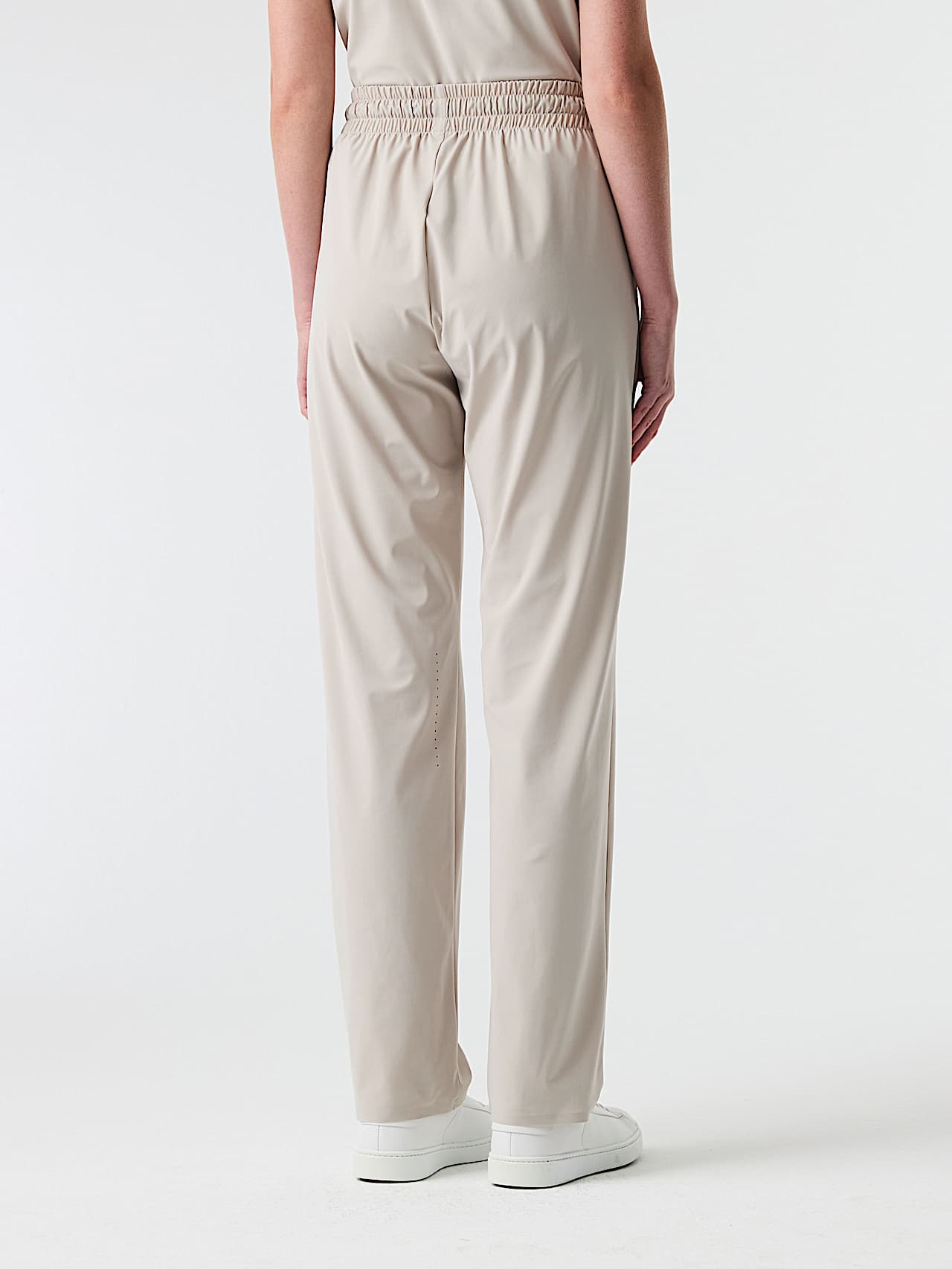AlphaTauri | PEURAL V3.Y9.01 | Power Stretch Jersey Trousers in Stone for Women
