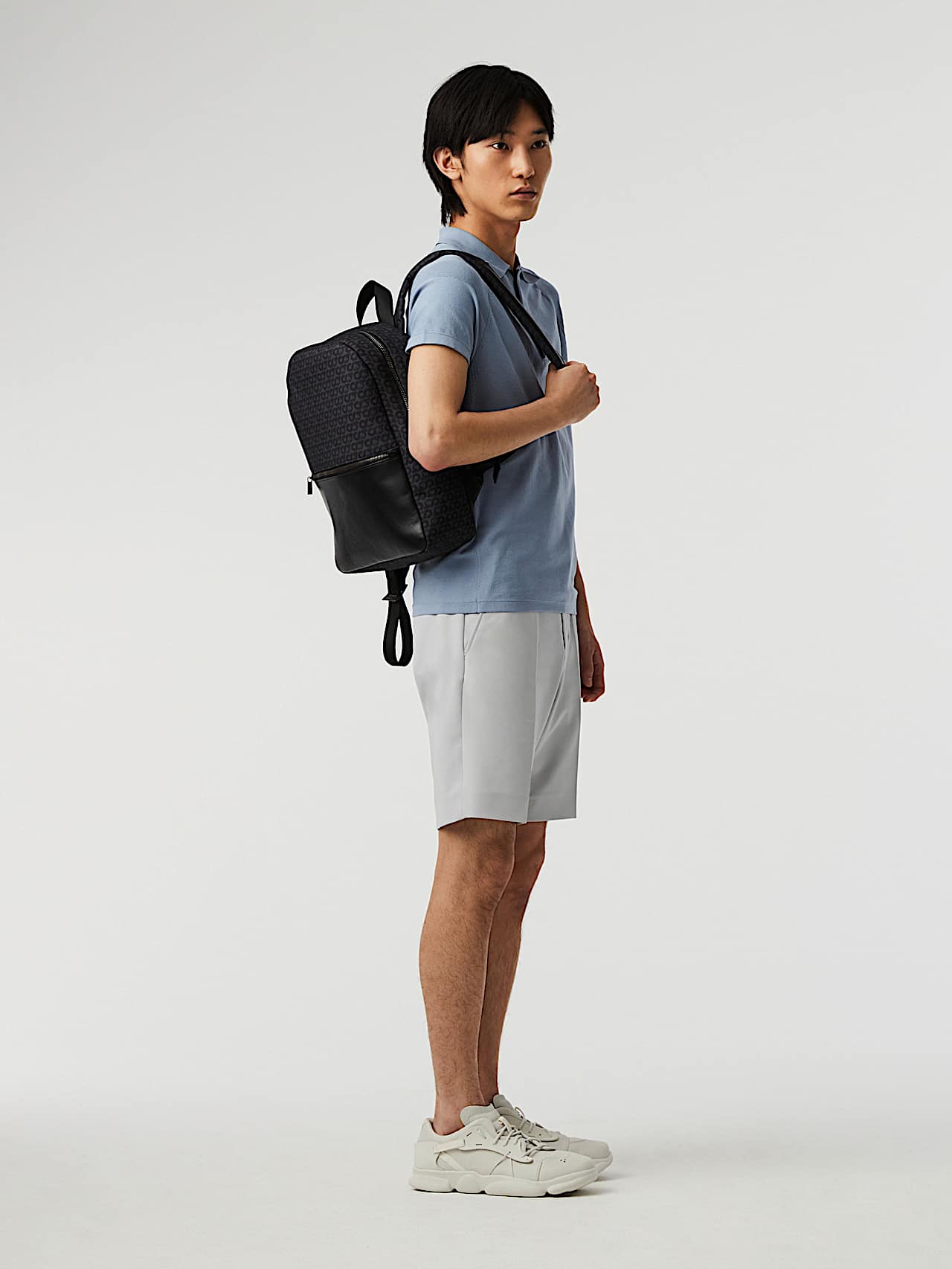 AlphaTauri | AREKK V3.Y6.02 | Zaino in tela con monogramma in Nero for Unisex AlphaTauri | AREKK V3.Y6.02 | Zaino in tela con monogramma in Nero for Unisex