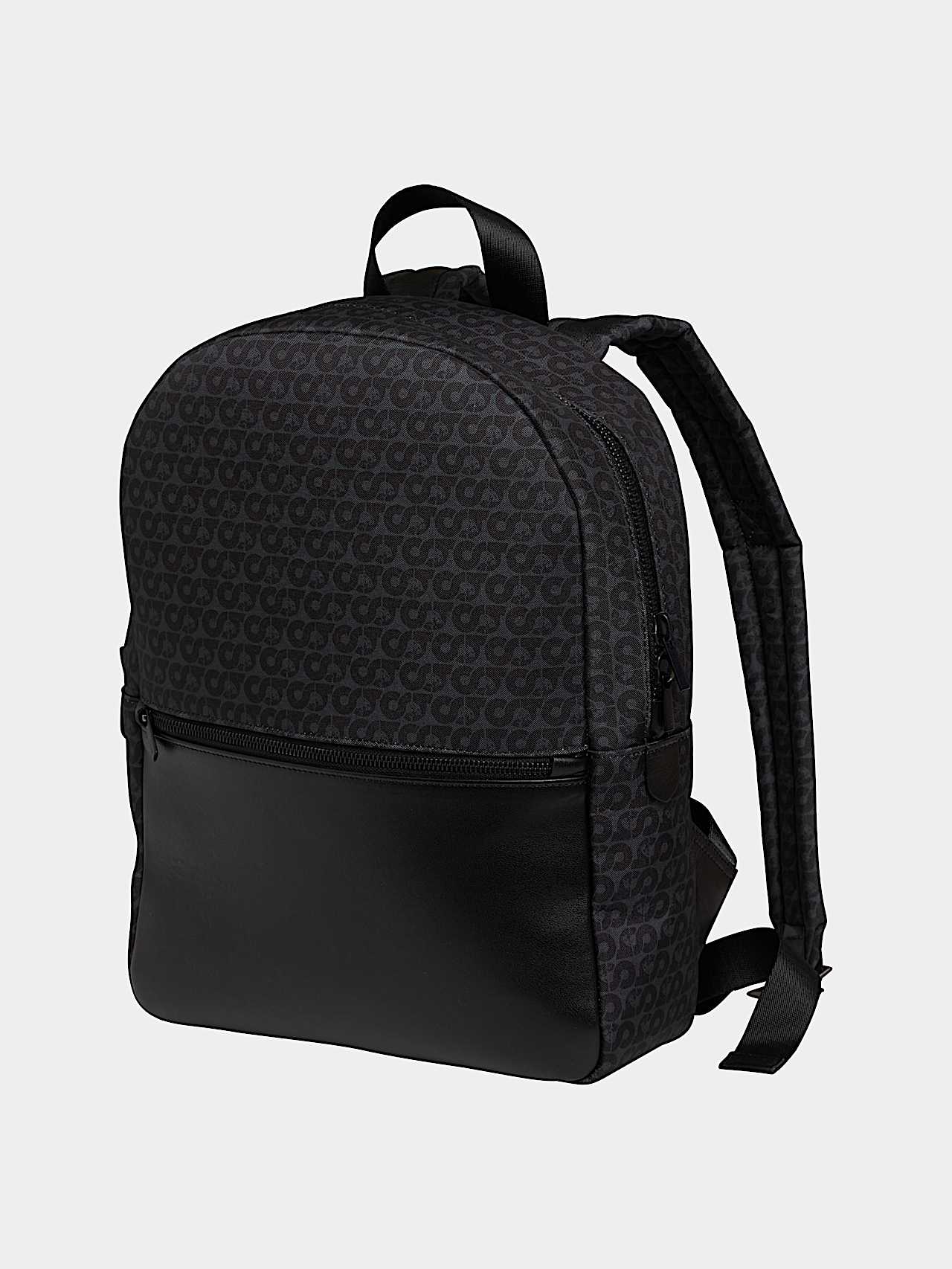 AlphaTauri | AREKK V3.Y6.02 | Sac à dos en toile monogramme in Noir for Unisexe AlphaTauri | AREKK V3.Y6.02 | Sac à dos en toile monogramme in Noir for Unisexe