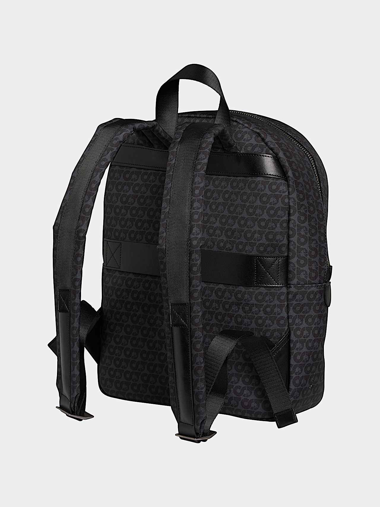 AlphaTauri | AREKK V3.Y6.02 | Zaino in tela con monogramma in Nero for Unisex AlphaTauri | AREKK V3.Y6.02 | Zaino in tela con monogramma in Nero for Unisex