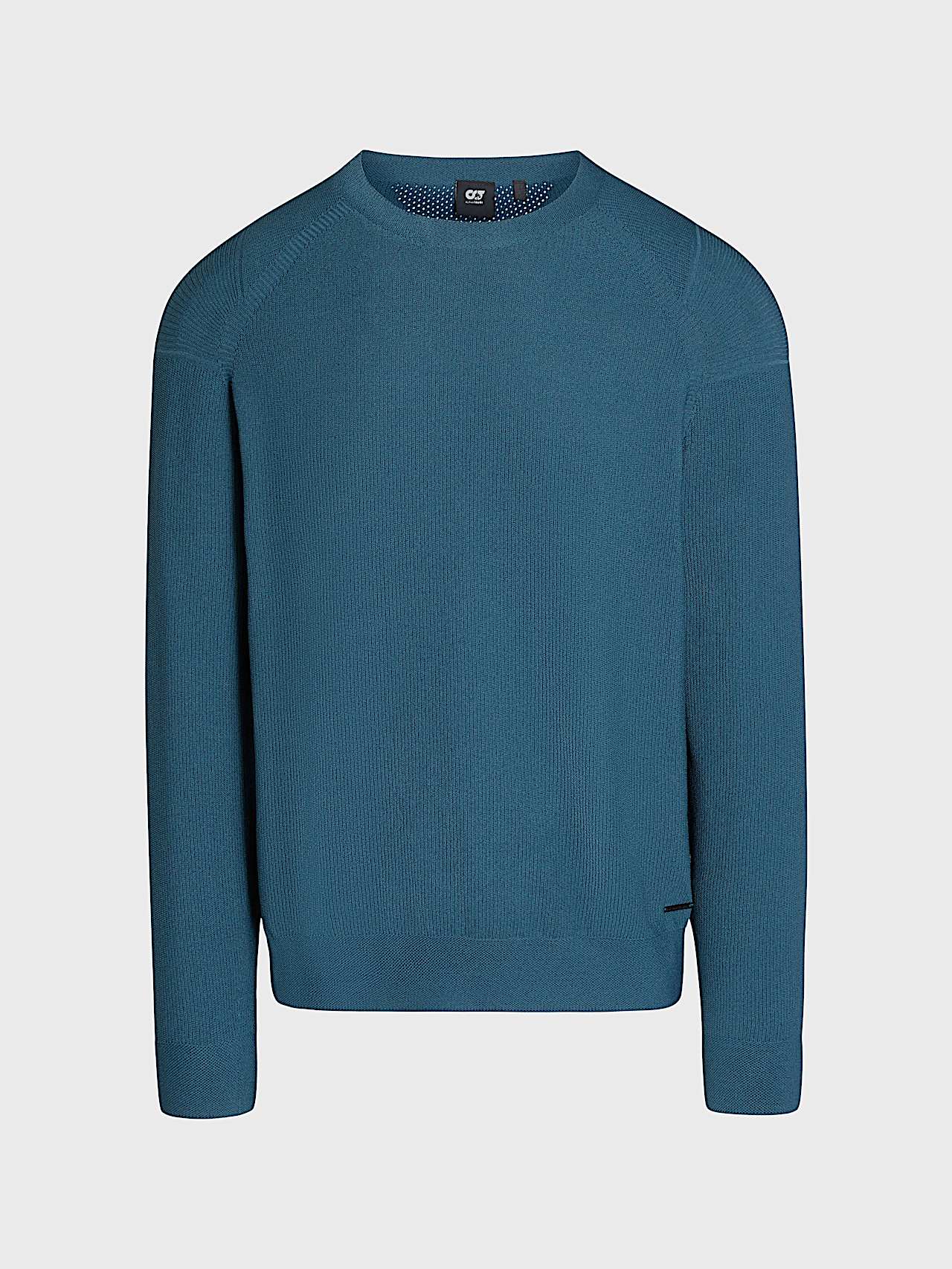 AlphaTauri | FOSOP V4.Y8.02 | Seamless 3D Performance Knit Crewneck Sweater in Teal for Men