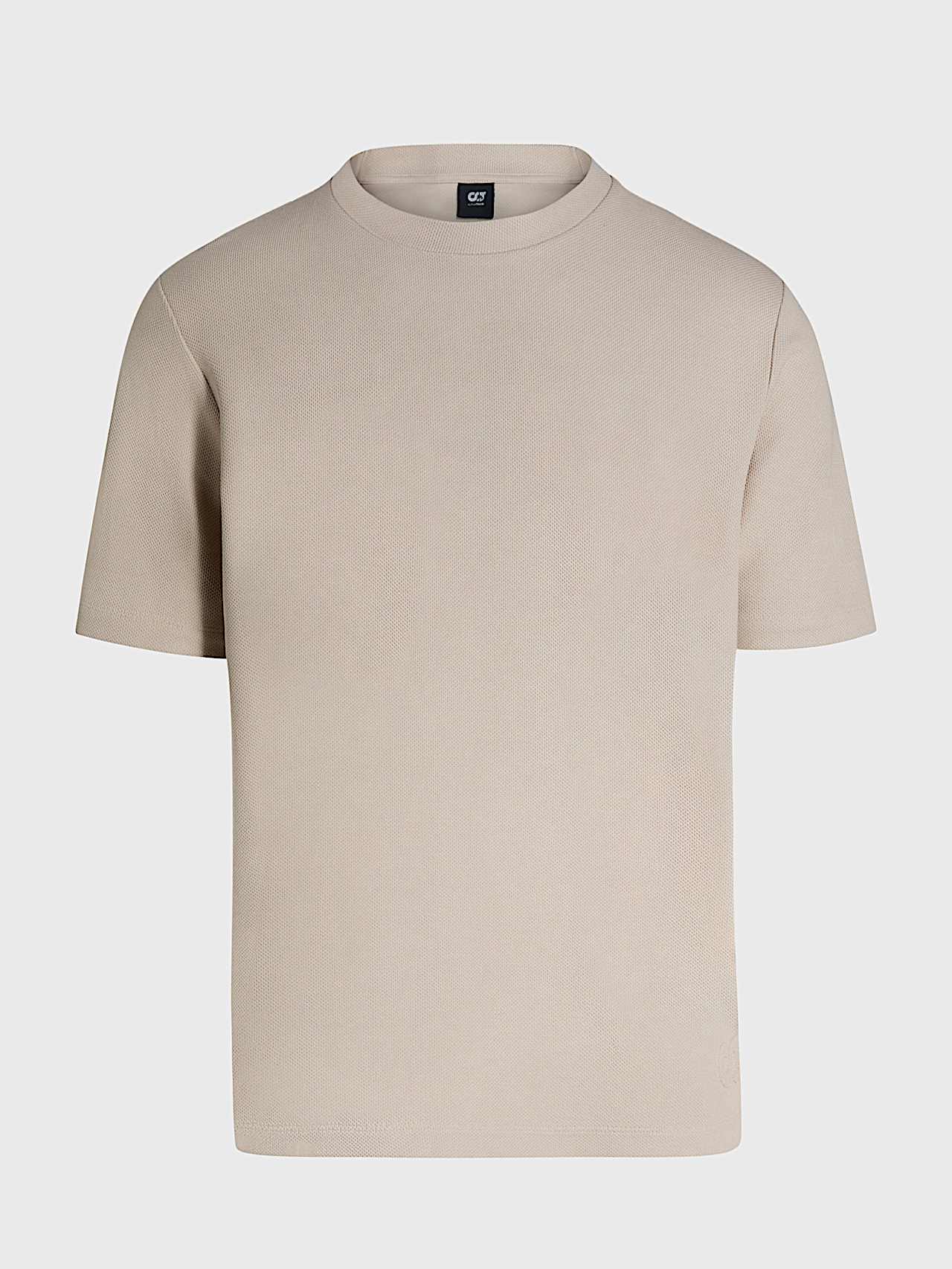 AlphaTauri | SIZZLE V1.Y10.01 | Heavyweight Organic Cotton T-Shirt in Dune for Men