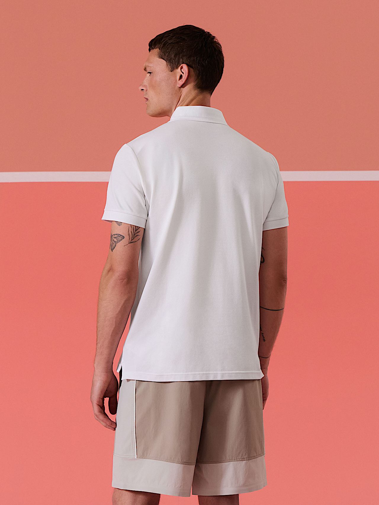 AlphaTauri | JESH V1.Y10.01 | Polo de piqué en mezcla de algodón in White for Hombre AlphaTauri | JESH V1.Y10.01 | Polo de piqué en mezcla de algodón in White for Hombre