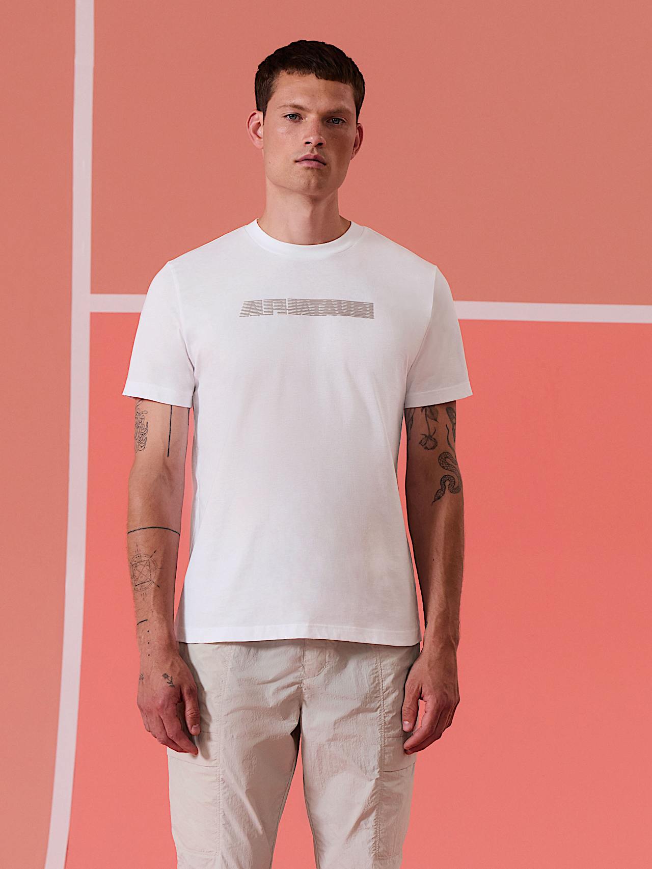 AlphaTauri | JOMMO V1.Y10.01 | T-Shirt aus Bio-Baumwolle in White für Herren AlphaTauri | JOMMO V1.Y10.01 | T-Shirt aus Bio-Baumwolle in White für Herren