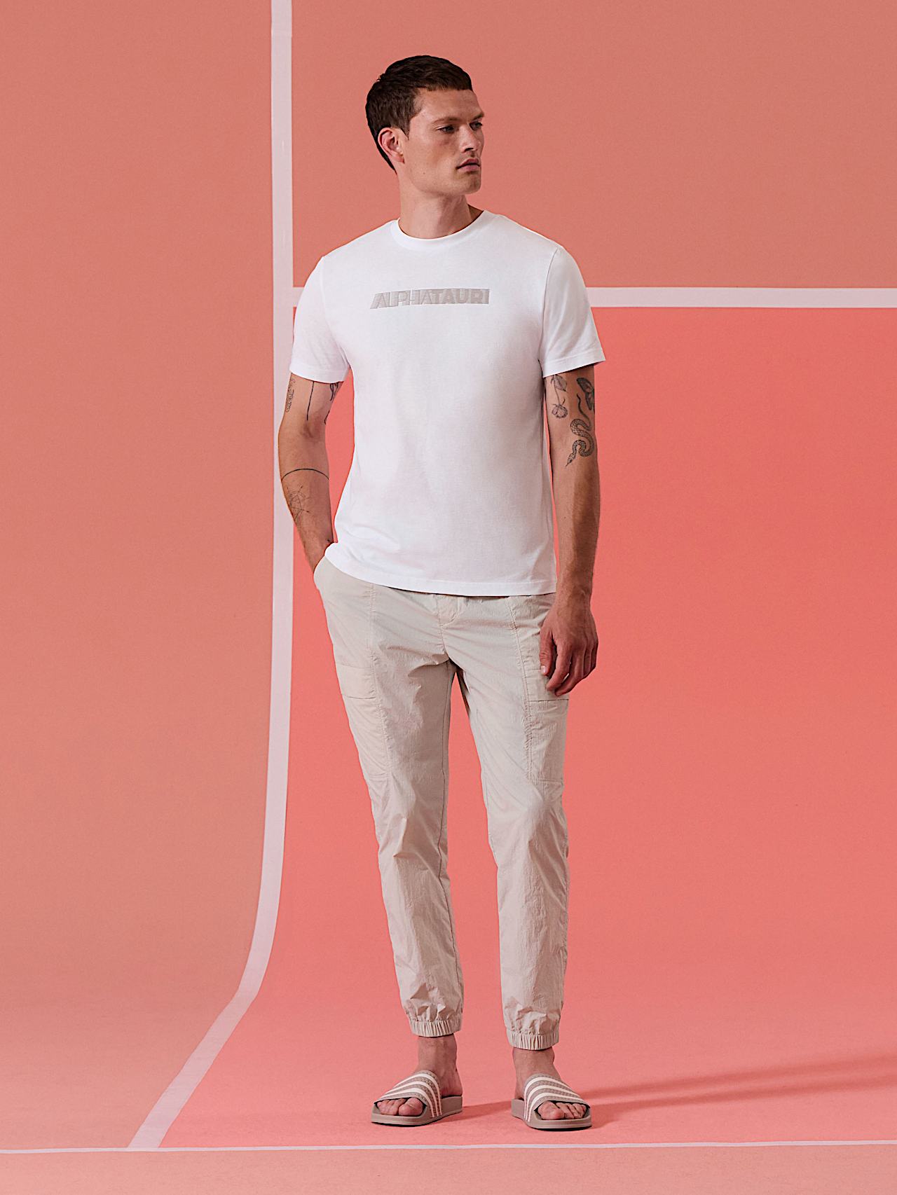 AlphaTauri | JOMMO V1.Y10.01 | T-Shirt aus Bio-Baumwolle in White für Herren AlphaTauri | JOMMO V1.Y10.01 | T-Shirt aus Bio-Baumwolle in White für Herren