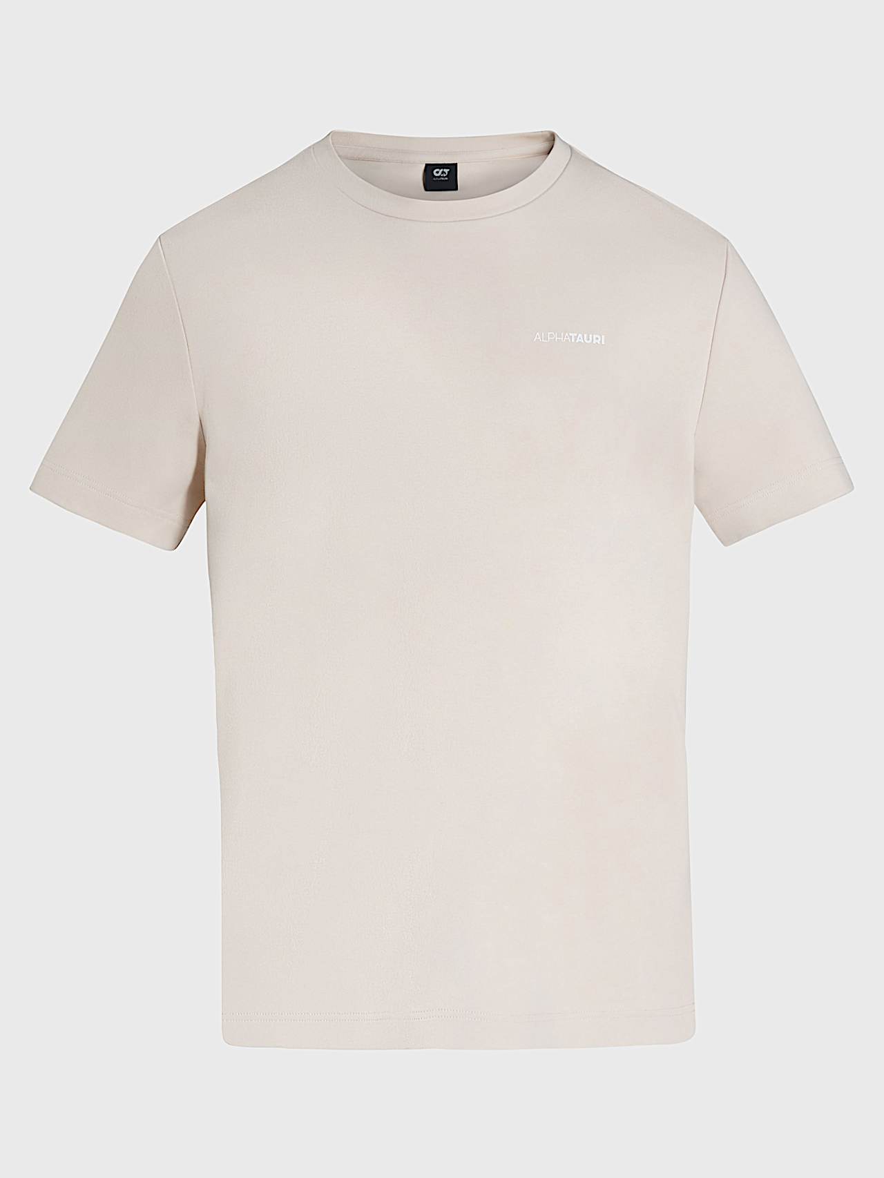 AlphaTauri | JIVY V1.Y10.01 | T-Shirt aus schwerer Baumwolle in Stone für Herren AlphaTauri | JIVY V1.Y10.01 | T-Shirt aus schwerer Baumwolle in Stone für Herren
