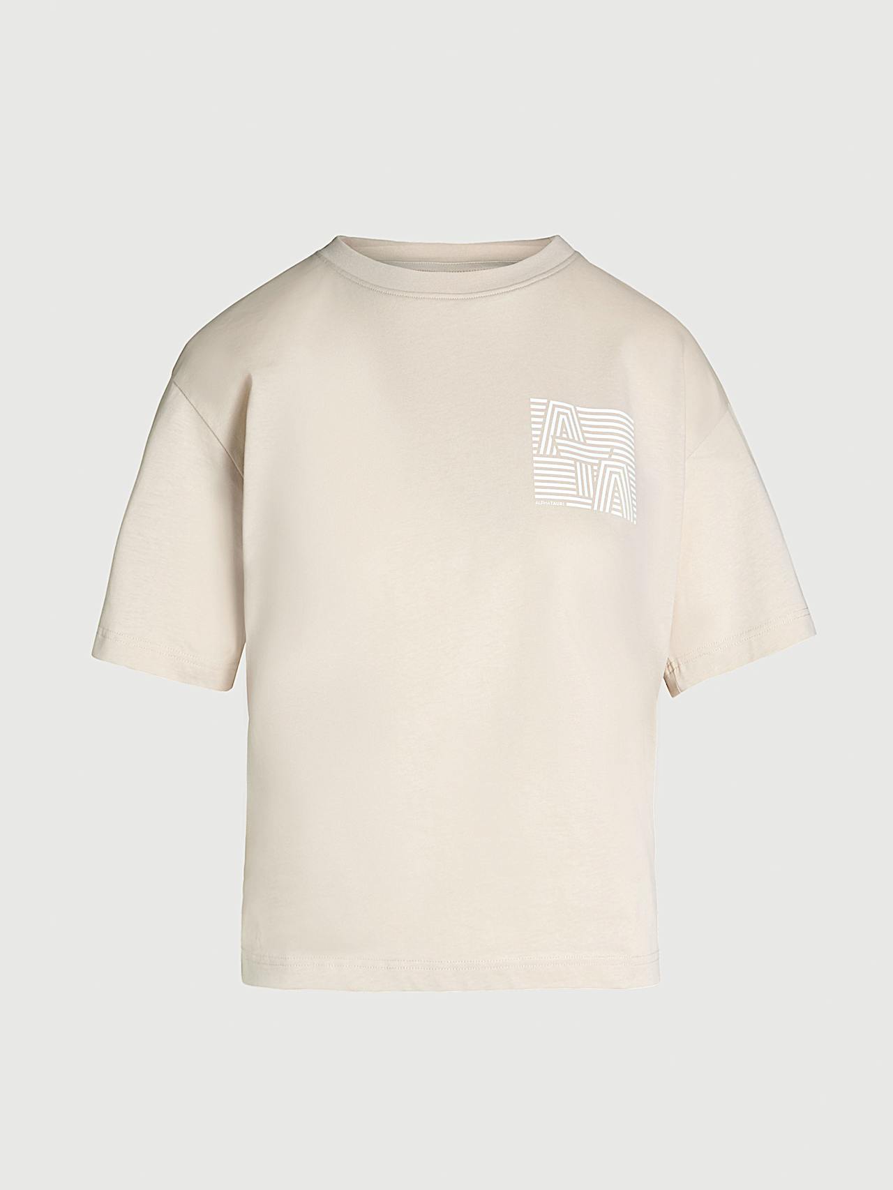 AlphaTauri | JAZZY V1.Y10.01 | T-shirt en coton biologique in Stone for Femme AlphaTauri | JAZZY V1.Y10.01 | T-shirt en coton biologique in Stone for Femme
