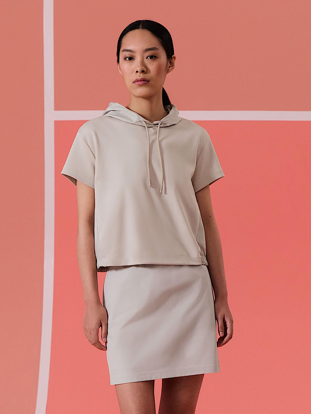 AlphaTauri | JADEA V1.Y10.01 | Camiseta con capucha in Stone for Mujer AlphaTauri | JADEA V1.Y10.01 | Camiseta con capucha in Stone for Mujer