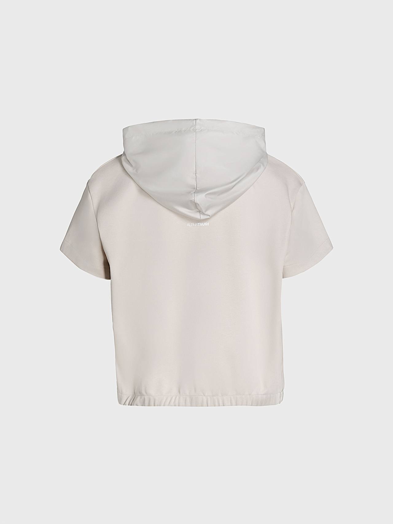 AlphaTauri | JADEA V1.Y10.01 | T-shirt con cappuccio in Stone for Donna AlphaTauri | JADEA V1.Y10.01 | T-shirt con cappuccio in Stone for Donna
