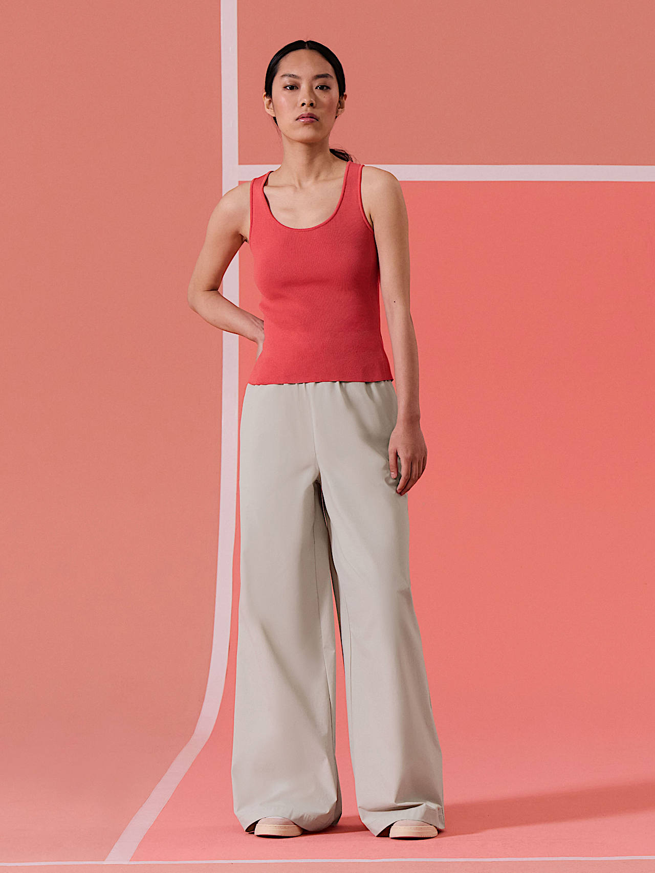 AlphaTauri | FIZZ V1.Y10.01 | Tanktop aus 3D-Strick in Deep Peach für Damen