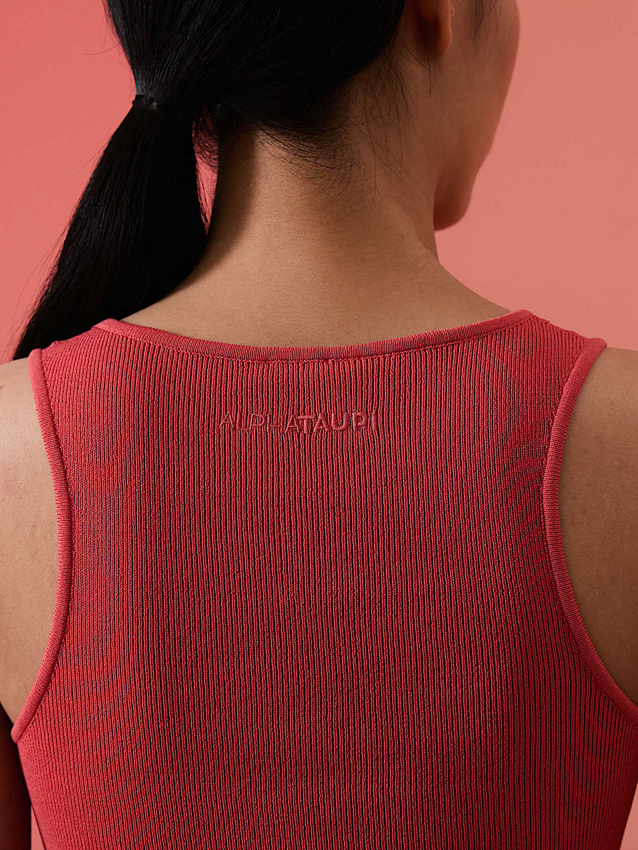 AlphaTauri | FIZZ V1.Y10.01 | Tanktop aus 3D-Strick in Deep Peach für Damen