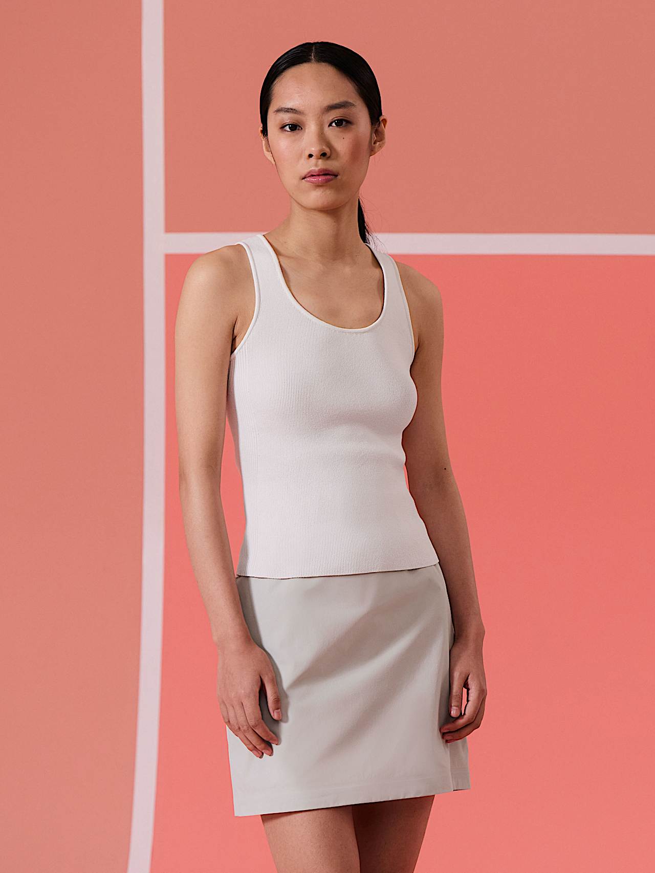 AlphaTauri | FIZZ V1.Y10.01 | Débardeur en maille 3D in Stone for Femme