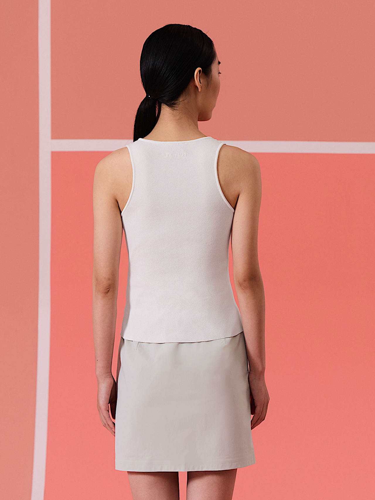 AlphaTauri | FIZZ V1.Y10.01 | Canotta in maglia 3D in Stone for Donna