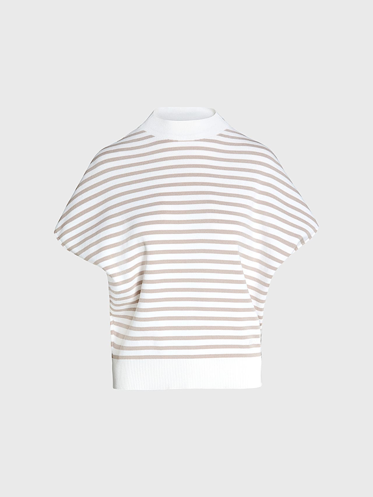 AlphaTauri | FUZE V1.Y10.01 | Haut en maille 3D à mancherons in Stone / Chalk for Femme