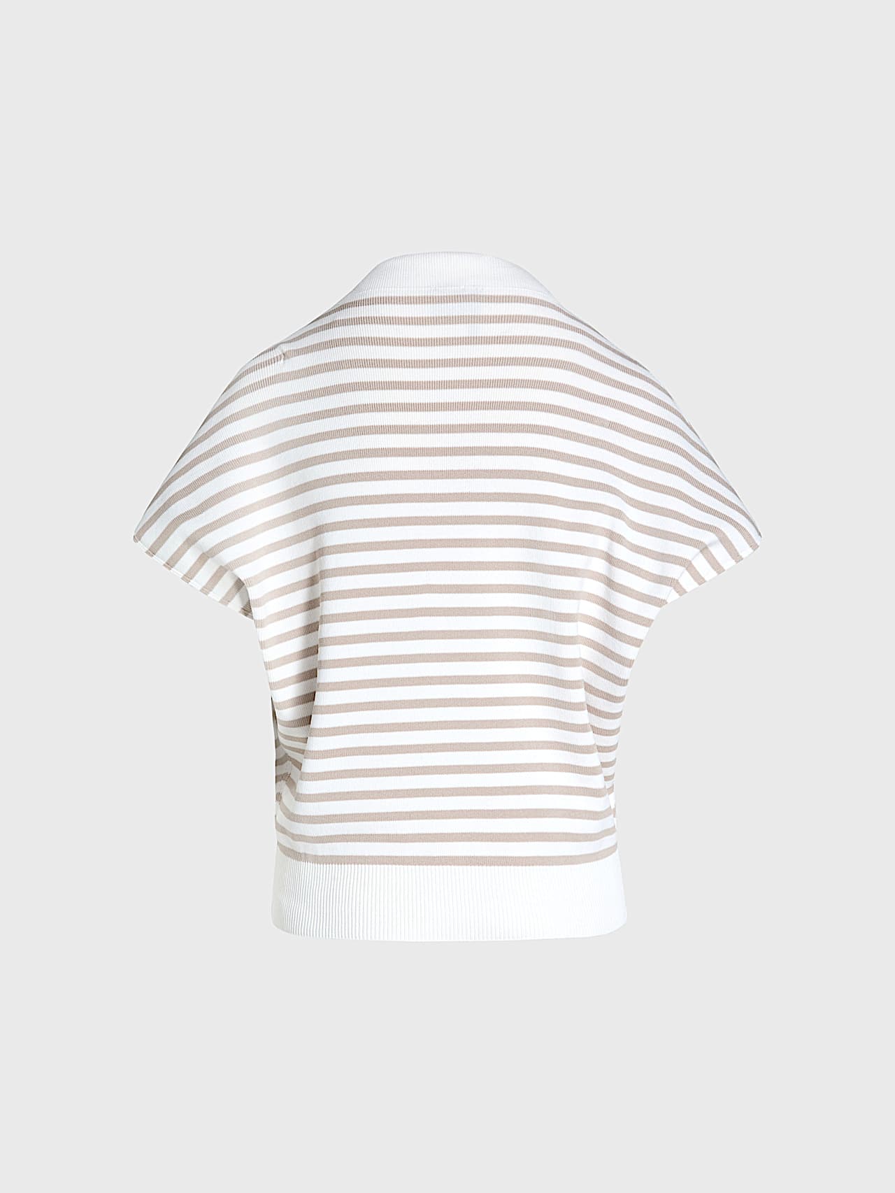 AlphaTauri | FUZE V1.Y10.01 | Haut en maille 3D à mancherons in Stone / Chalk for Femme