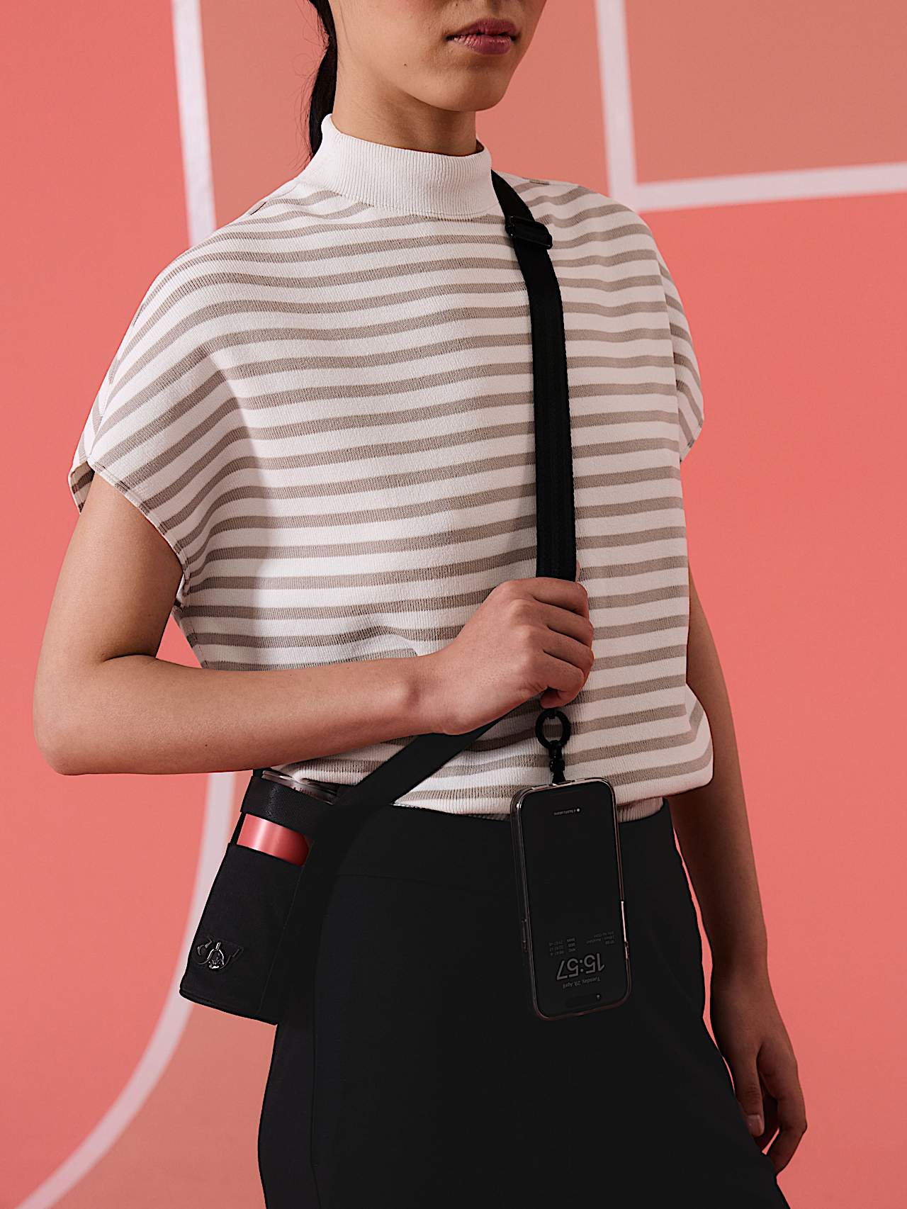 AlphaTauri | APSI V1.Y10.01 | Can Holder Bag in Black for Unisex AlphaTauri | APSI V1.Y10.01 | Can Holder Bag in Black for Unisex