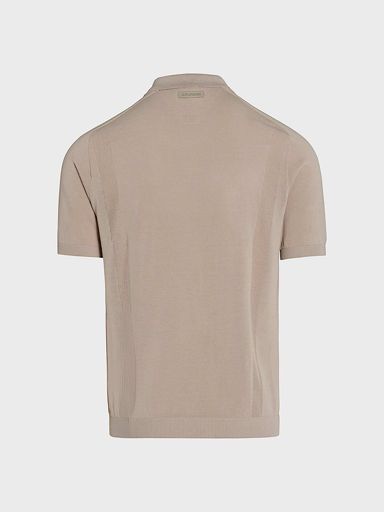 AlphaTauri | FINI V1.Y10.01 | Polo in maglia 3D misto lino e cotone in Dune for Uomo