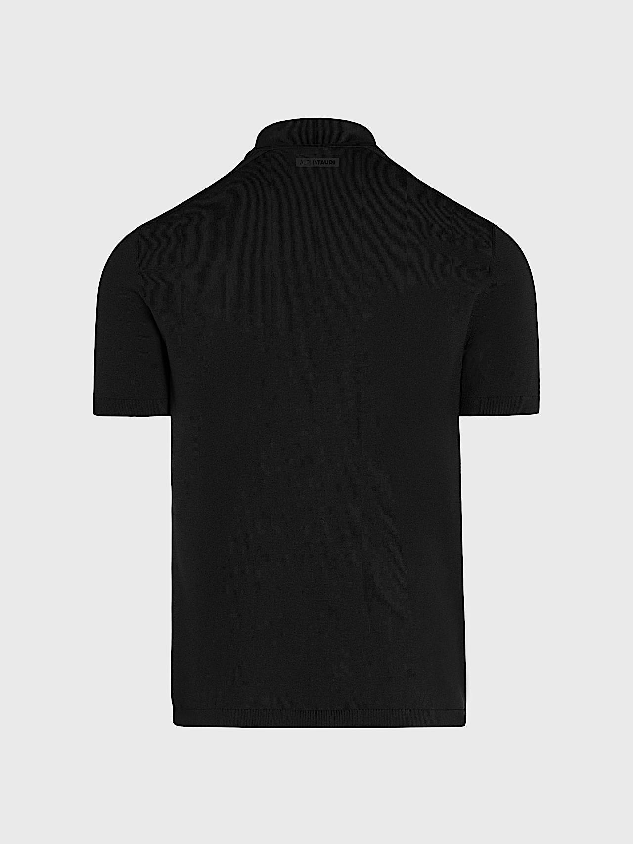 AlphaTauri | FANZO V1.Y10.01 | Poloshirt aus Funktionsstrick in Schwarz für Herren
