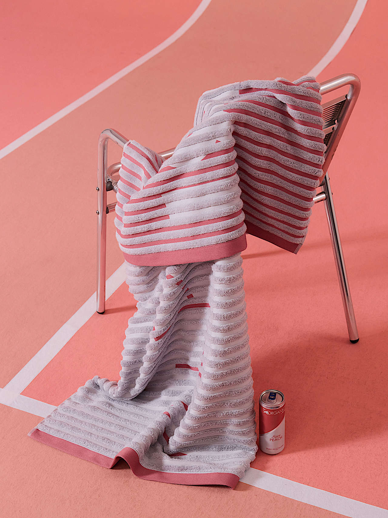 AlphaTauri | AQUAX V1.Y10.01 | Beach Towel in Fizzy Peach for Unisex AlphaTauri | AQUAX V1.Y10.01 | Beach Towel in Fizzy Peach for Unisex