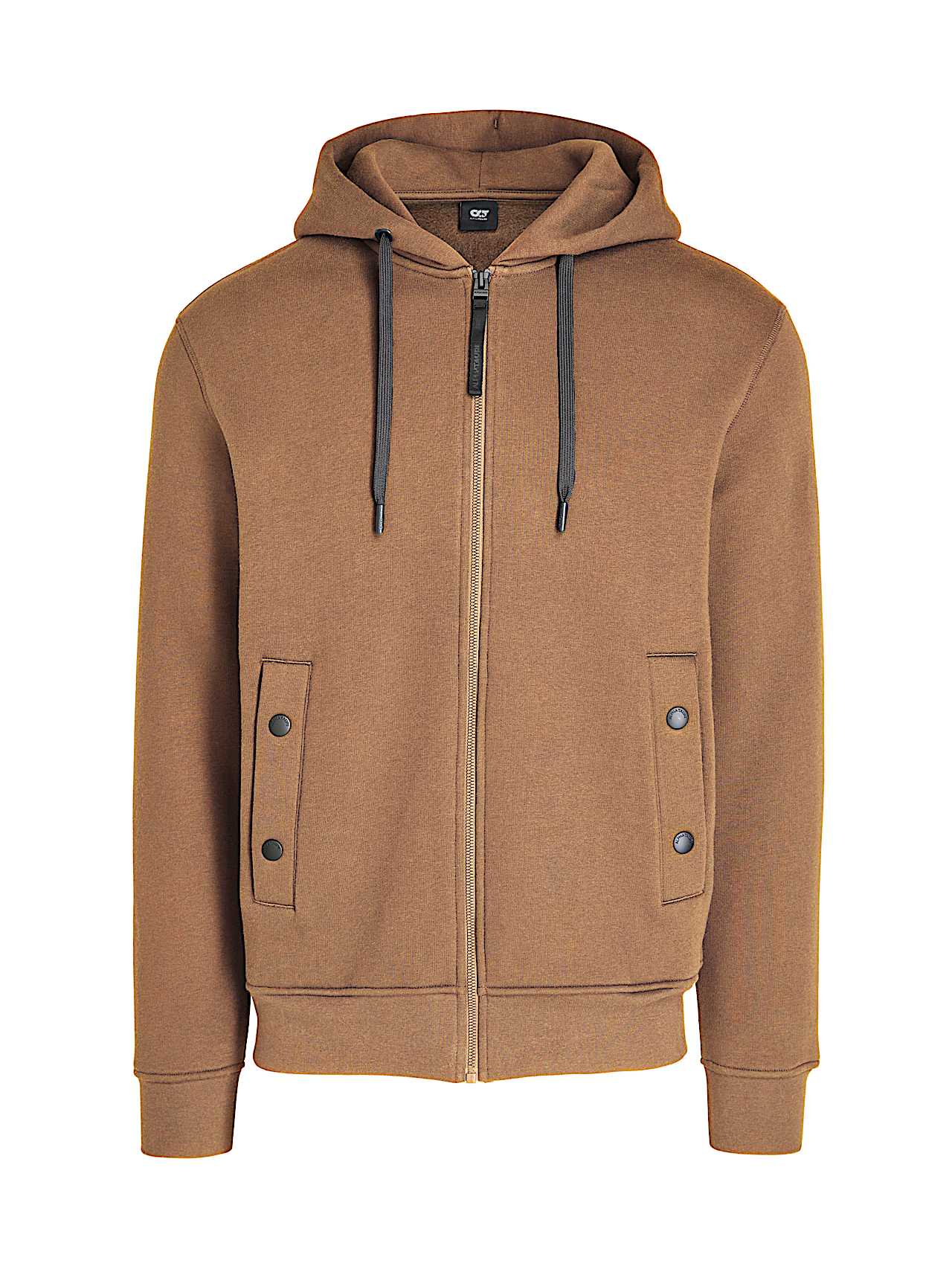 AlphaTauri | SHENO V2.Y8.02 | Signature Logo Hooded Sweat Jacket in Camel for Men