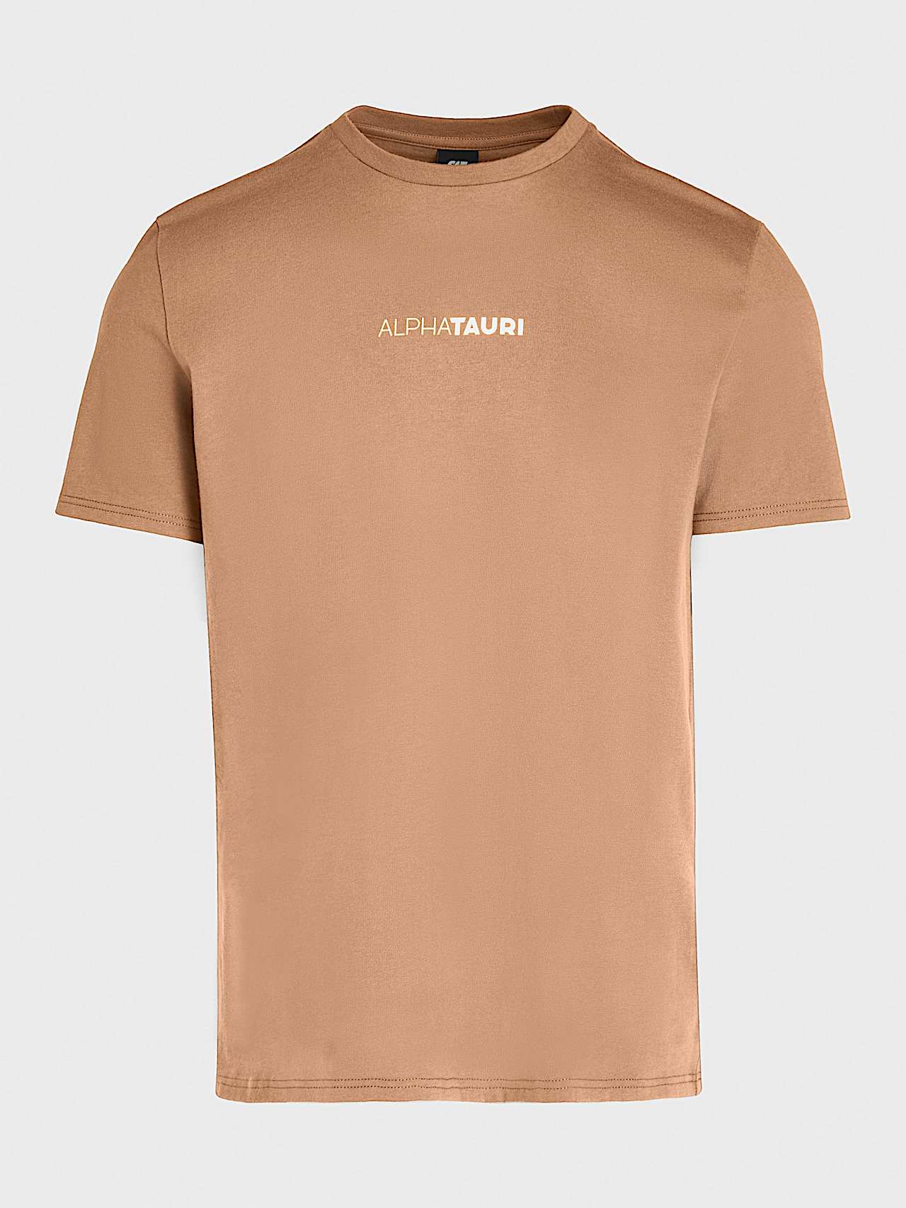 AlphaTauri | JOTTO V1.Y8.02 | Baumwoll-T-Shirt mit charakteristischem Logo in Camel für Herren