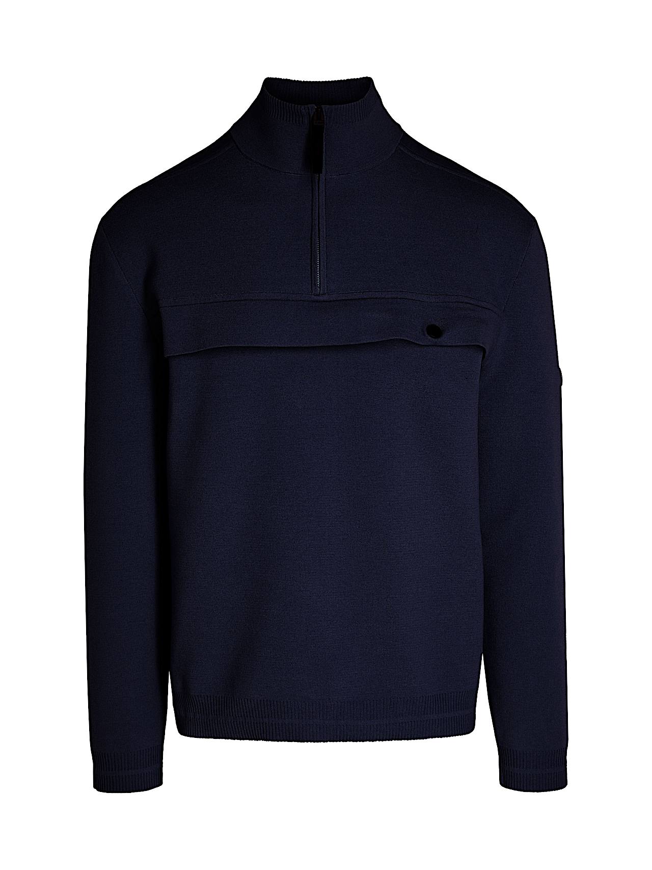 AlphaTauri | FACOA V2.Y8.02 | Water-Resistant Half-Zip Sweater in Navy for Men