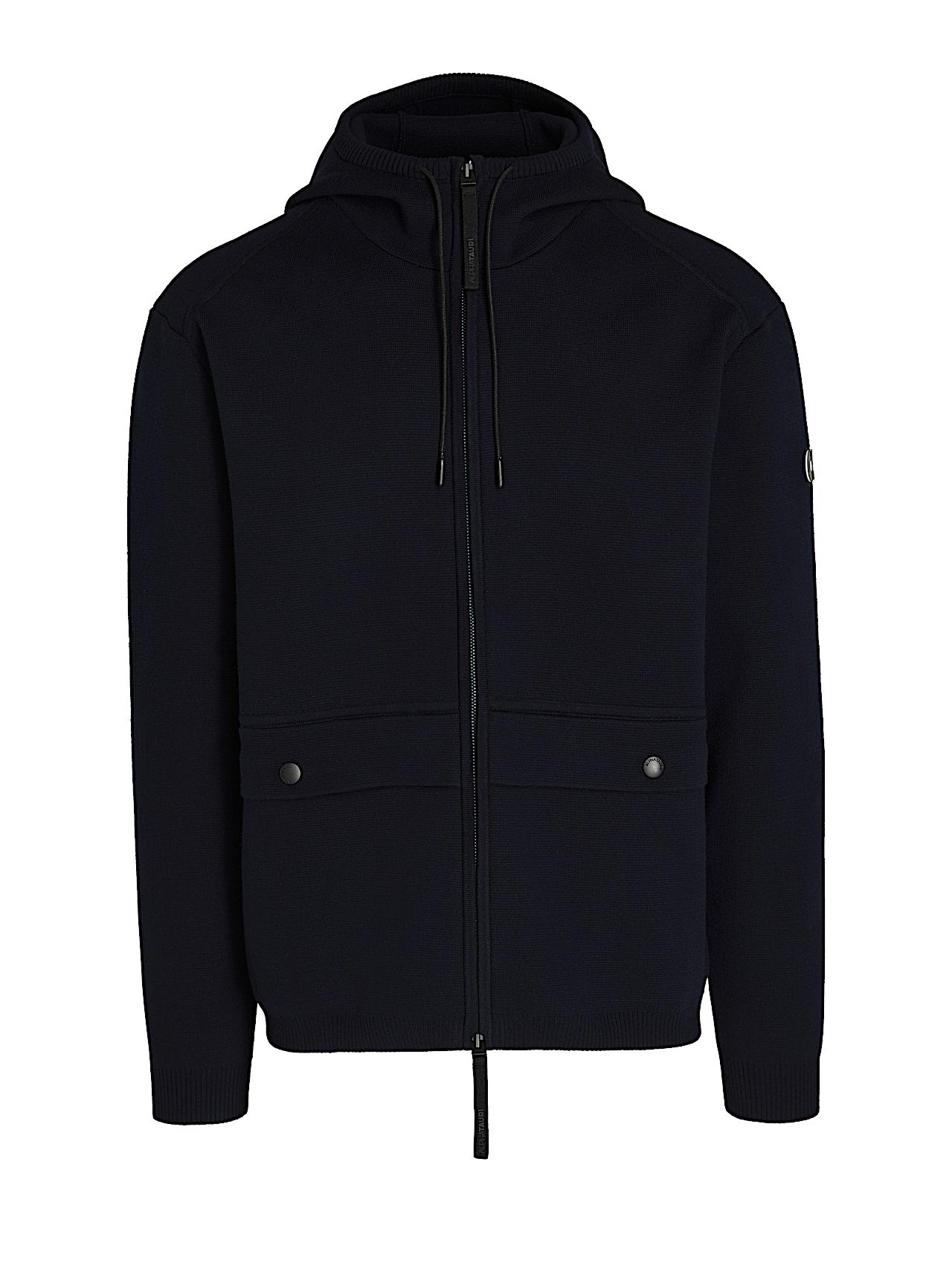 AlphaTauri | FACOL V1.Y8.02 | Wasserabweisende Funktionsstrickjacke mit Reißverschluss in Navy für Herren