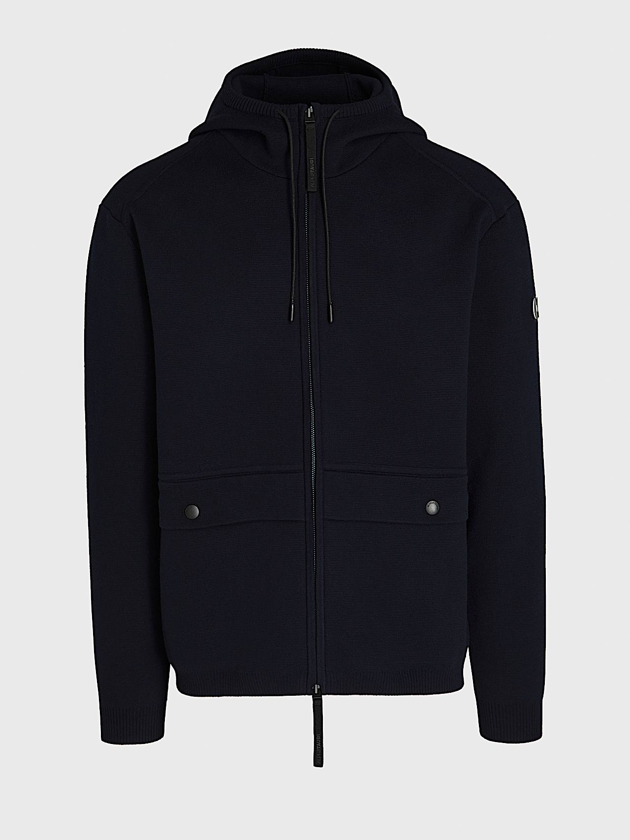 AlphaTauri | FACOL V1.Y8.02 | Sweat-vestes en maille performance déperlant in Bleu Marine for Homme