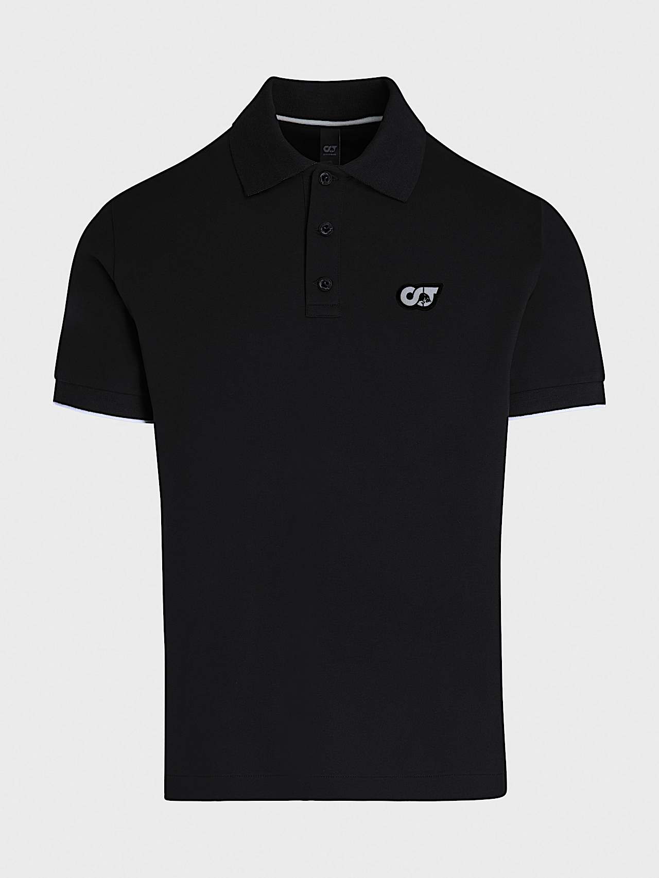 AlphaTauri | JUNX V2.Y9.01 | Piqué Polo-Shirt in Black for Men