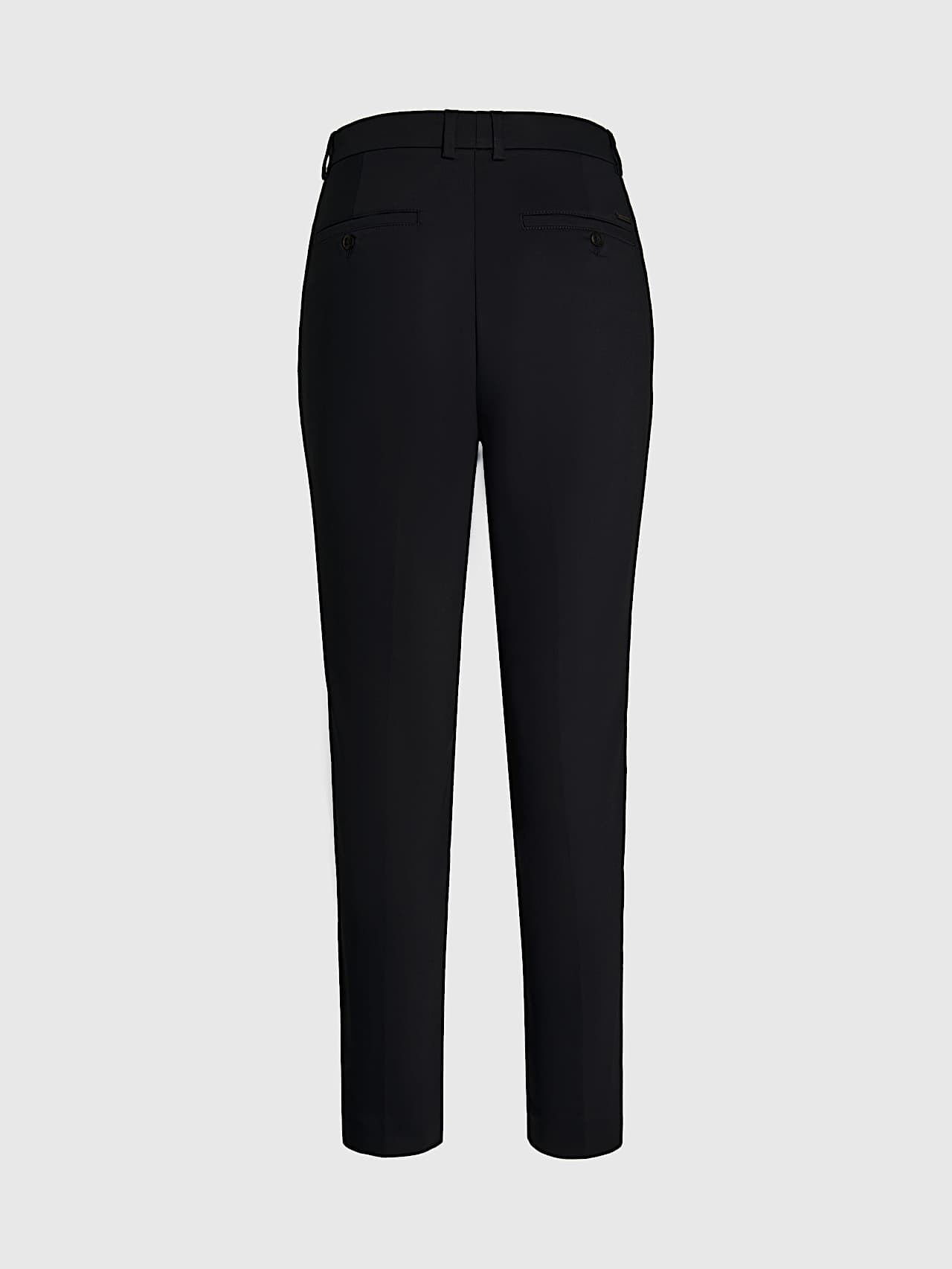AlphaTauri | PERTI V5.Y9.01 | Pantalones de corte ajustado en la parte inferior con pliegues in Negro for Mujer