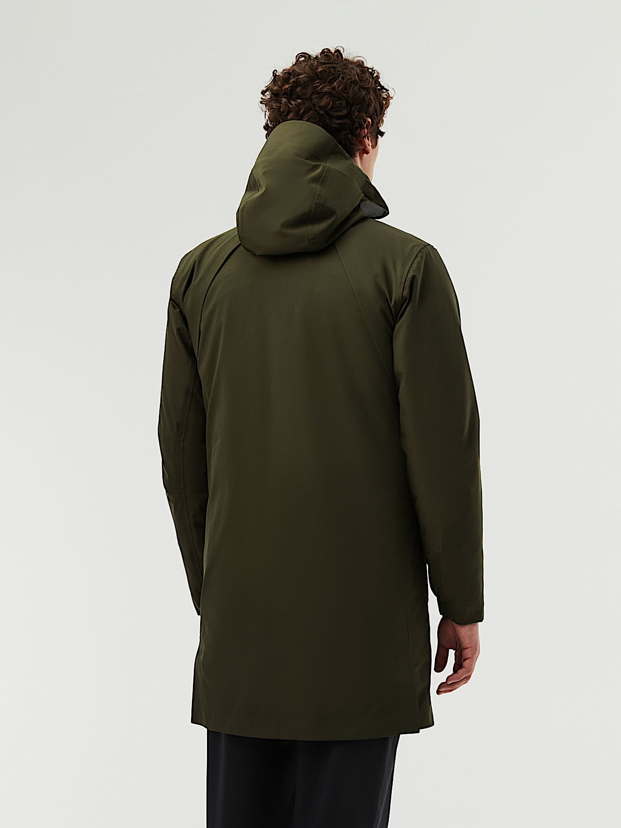 AlphaTauri | KOOV V8.Y6.02 | Iconic packable-travel-feature Waterproof Taurobran® Parka in Dark Green for Men