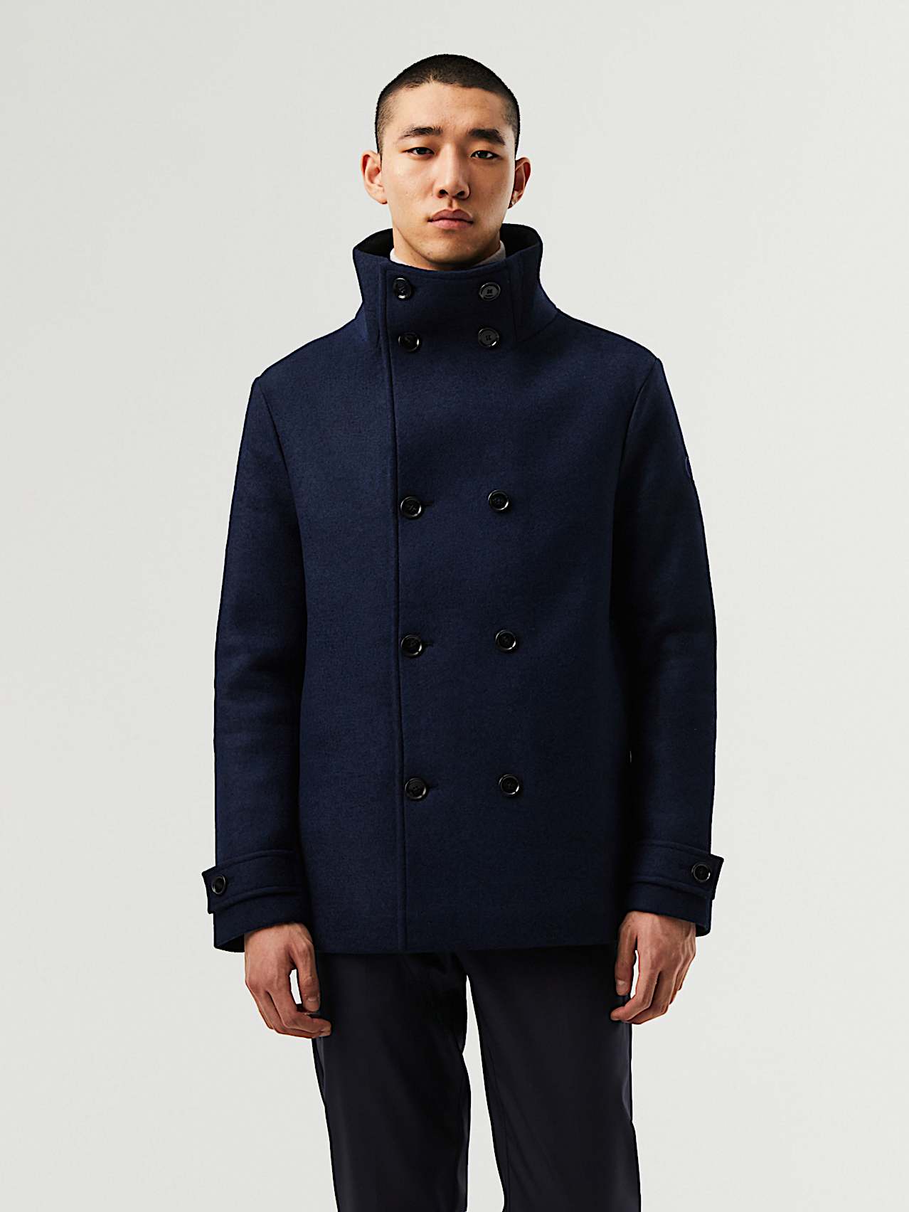 AlphaTauri | ORATA V2.C1.03 | Heatable and Water Resistant Caban Jacket in Navy for Men