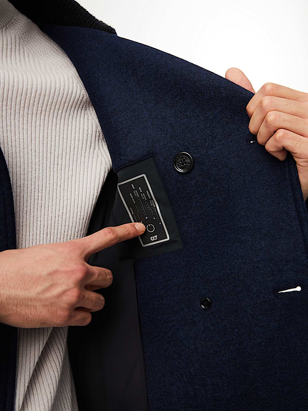 AlphaTauri | ORATA V2.C1.03 | Beheizbare und wasserabweisende Cabanjacke in Navy für Herren