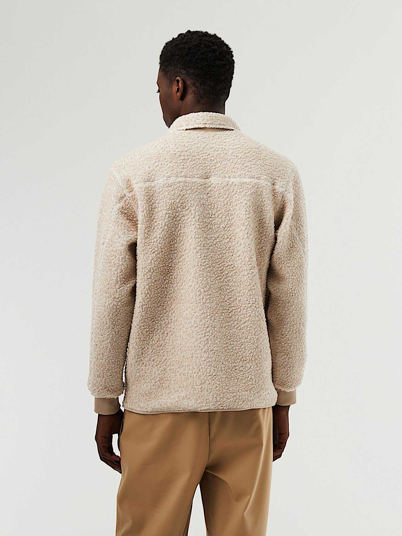 AlphaTauri | SURFE V1.Y7.02 | Teddy Sweat Overshirt in Brown / Beige for Men