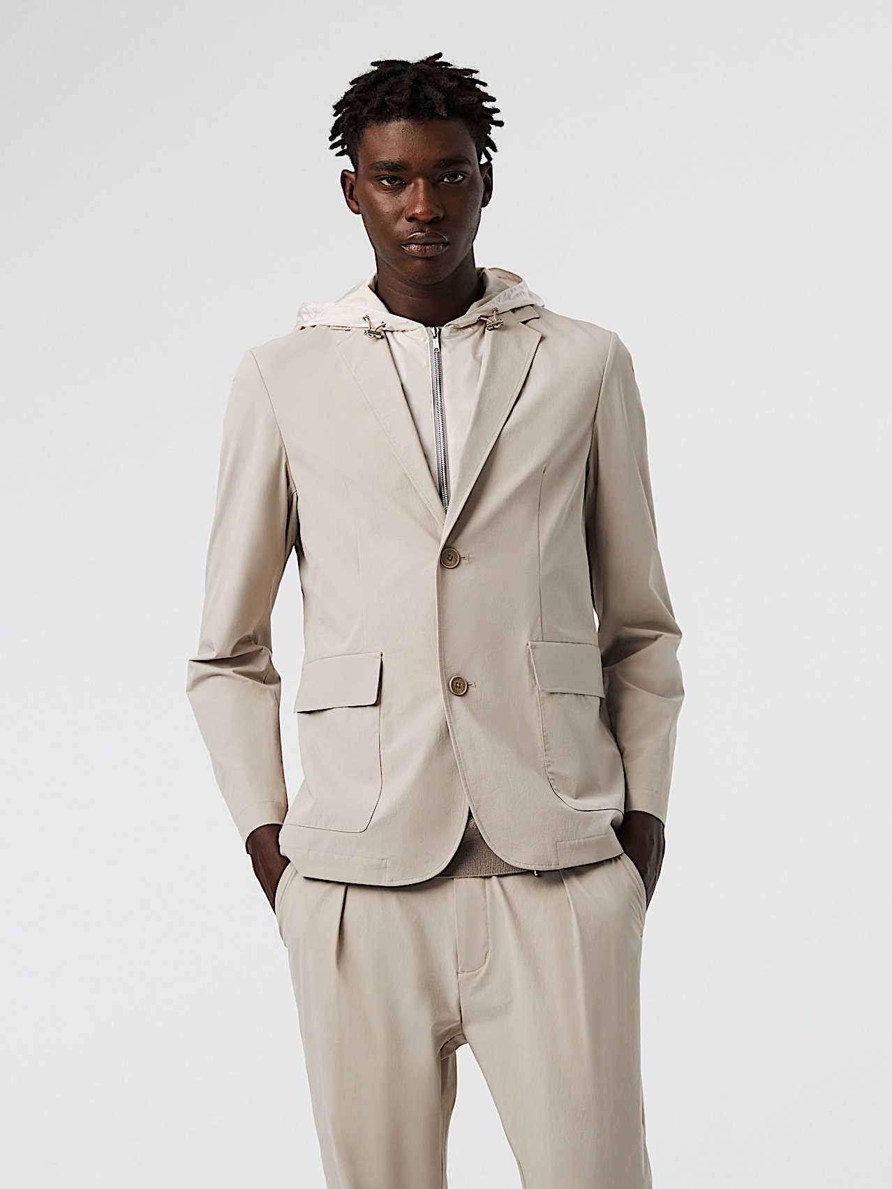 AlphaTauri | OBOSS V5.Y7.01 | Wasserabweisender Packable Blazer in Sand für Herren